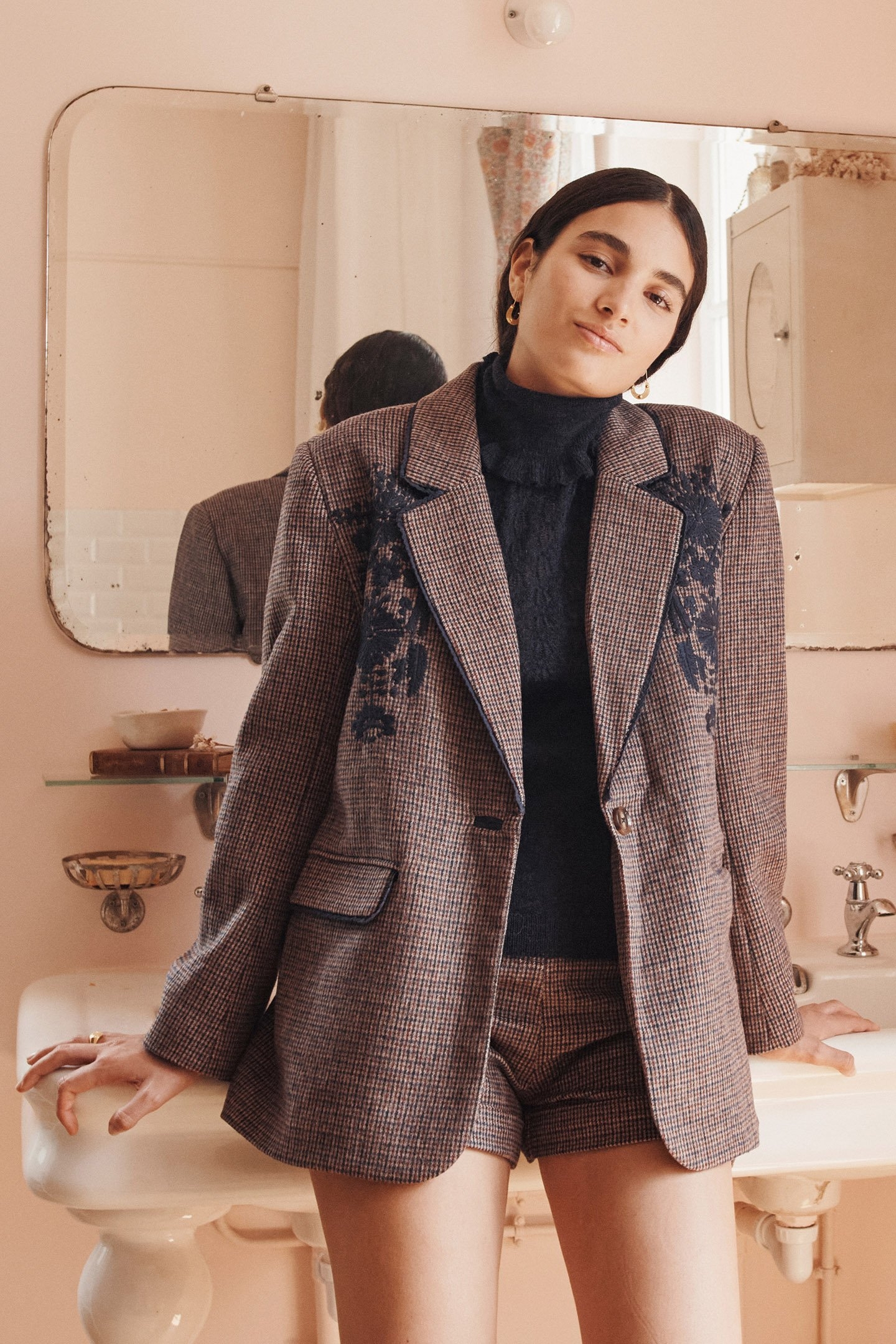 SHORTS JOSEPH BLUE MEN CHECKS 3