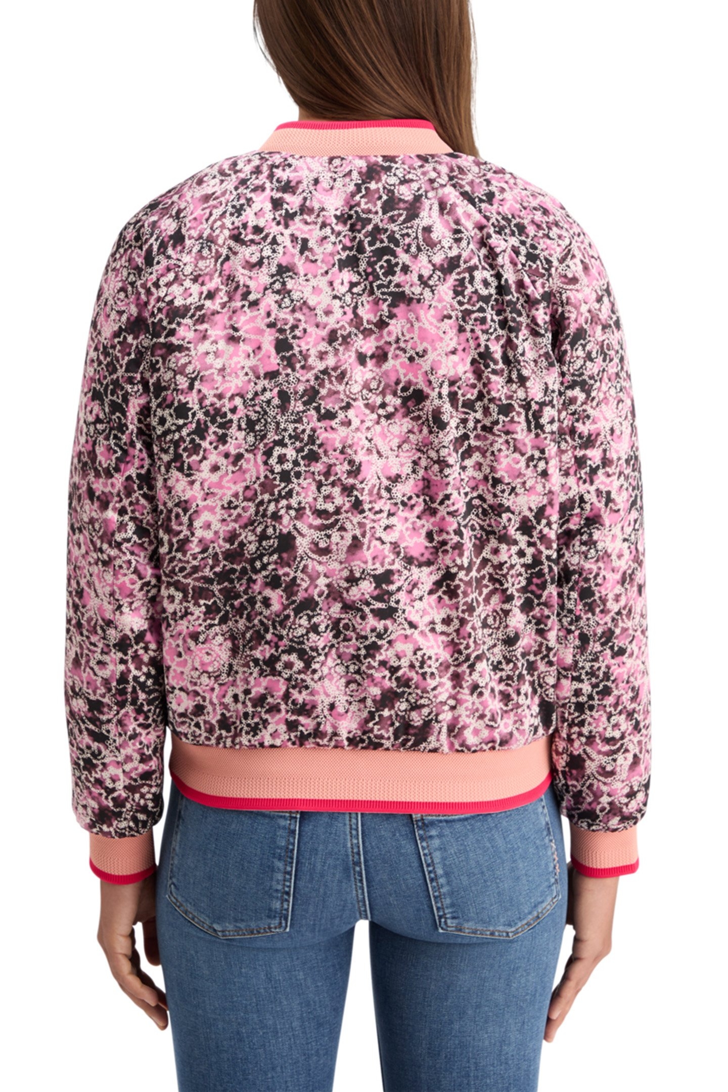 REVERSIBLE BOMBER SHIBORI FLORAL PINK 2