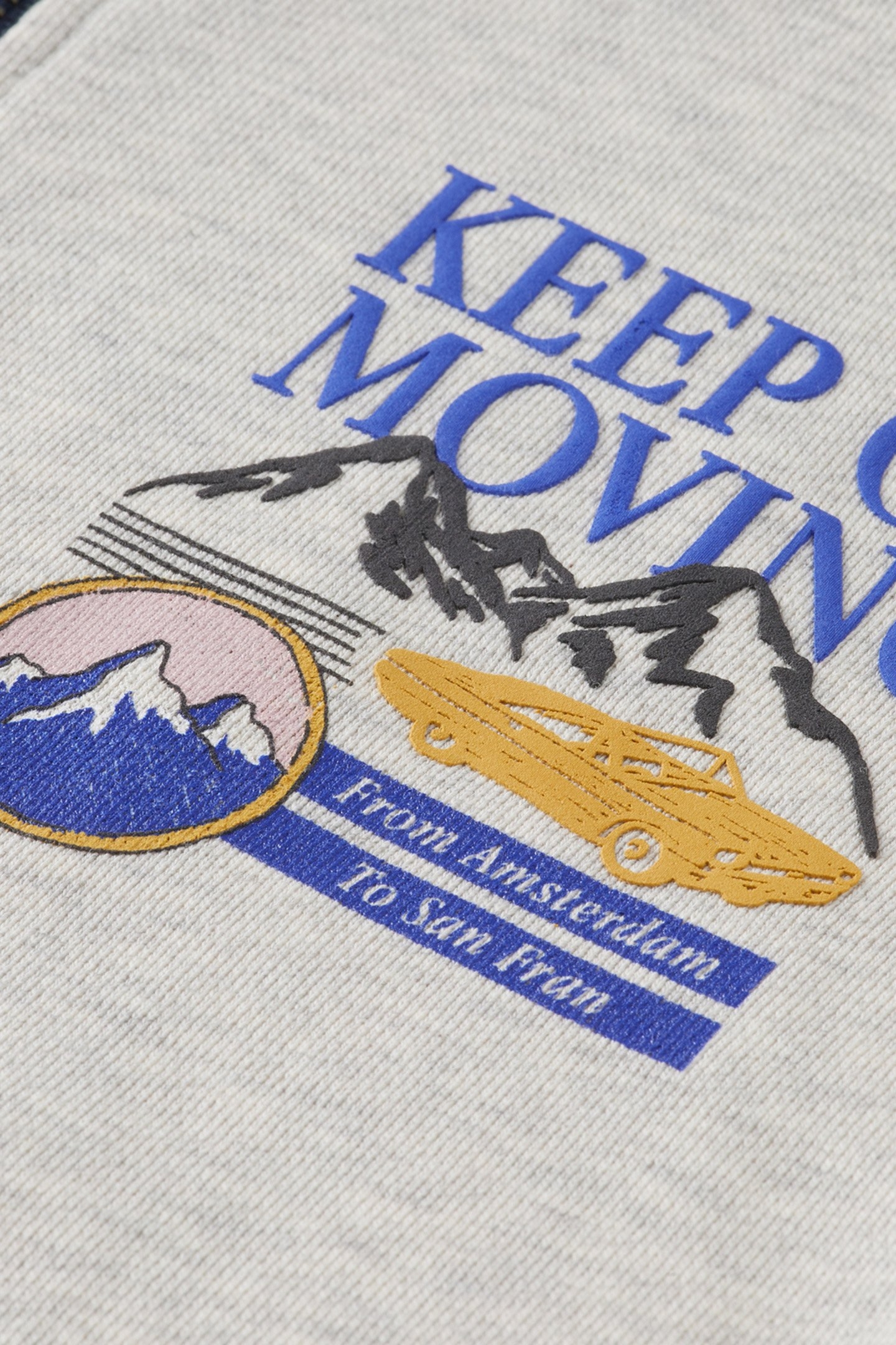 BOY RELAXED-FIT ZIP-THROUGH ARTWORK HOODIE ECRU MELANGE 3