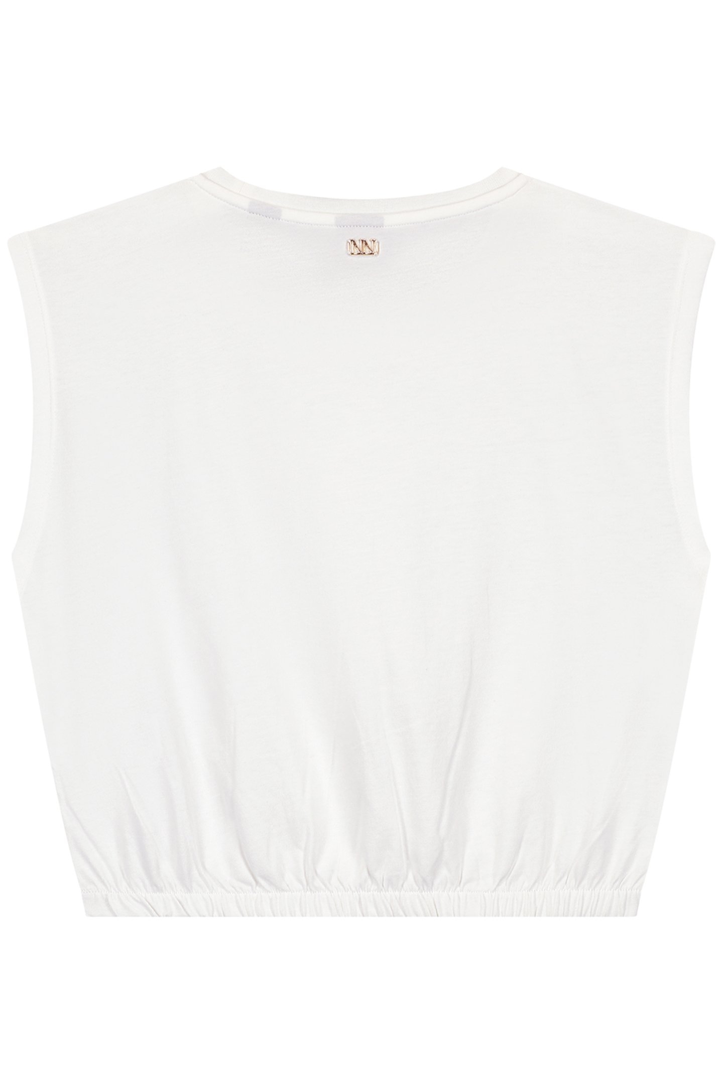 ELASTIC WAIST T-SHIRT OFF WHITE 3