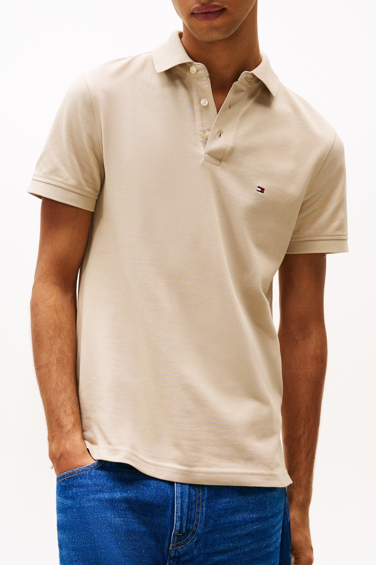 1985 SLIM FIT POLO SHIRT BEIGE 1