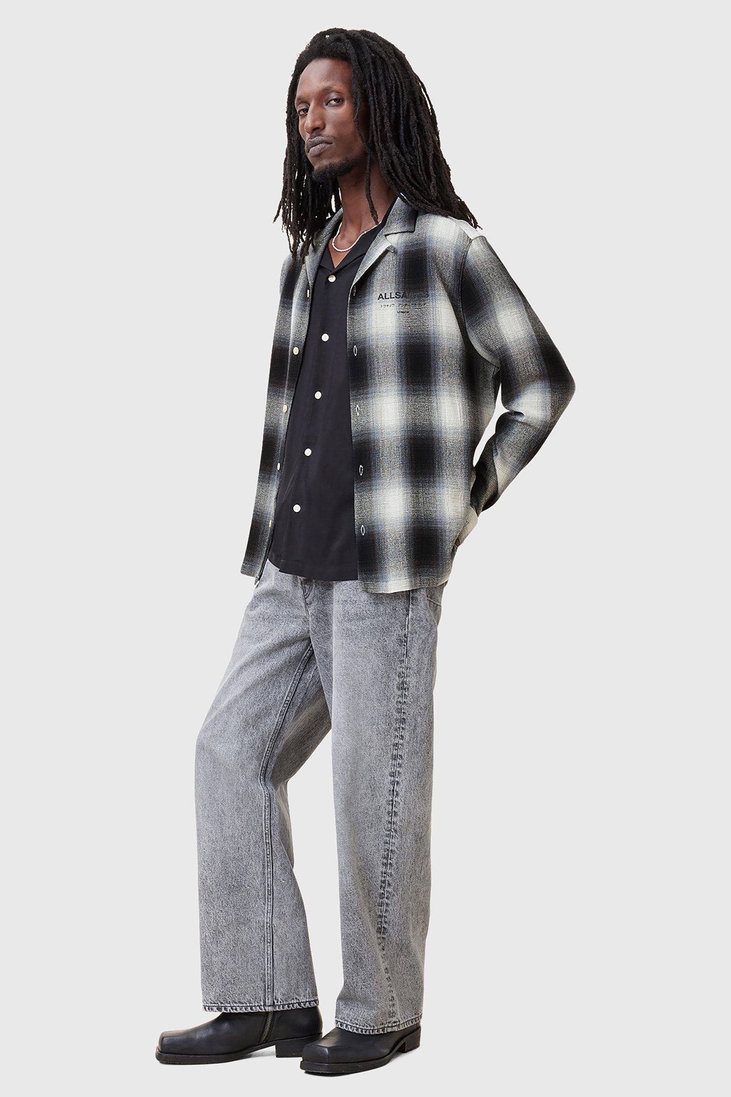 UNDERFADE LS SHIRT WHISPER GREY 3