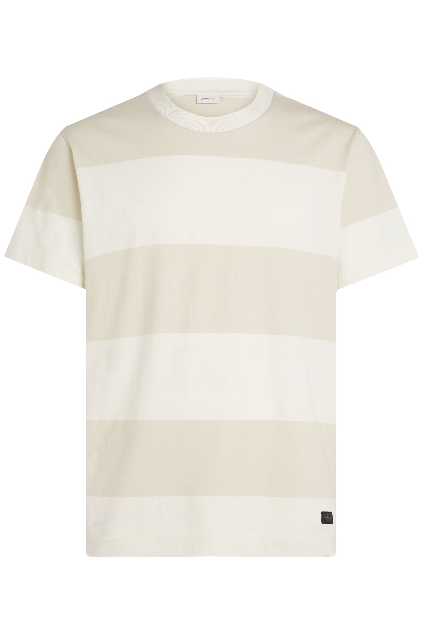 WOVEN LABEL REGULAR T-SHIRT MOONBEAM/IVORY 4
