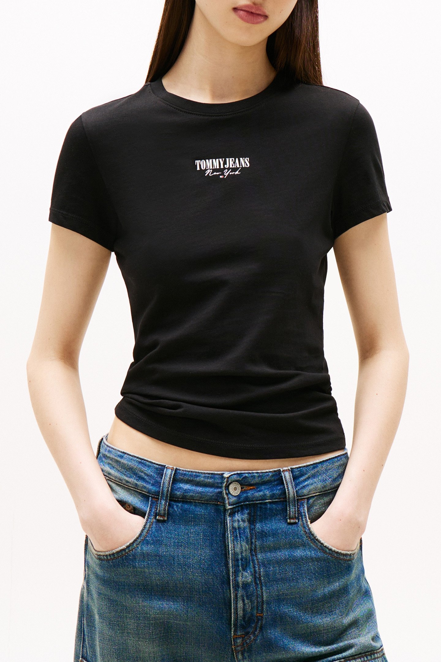 TJW SLIM ESSENTIAL L SLIM FIT T-SHIRT BLACK 1
