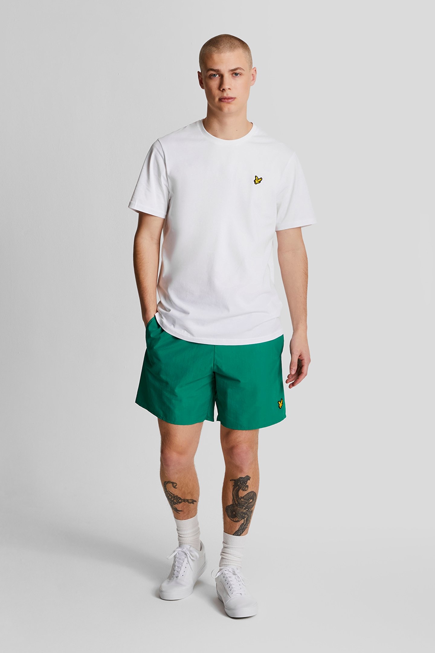 PLAIN SWIMSHORT COURT GREEN 1