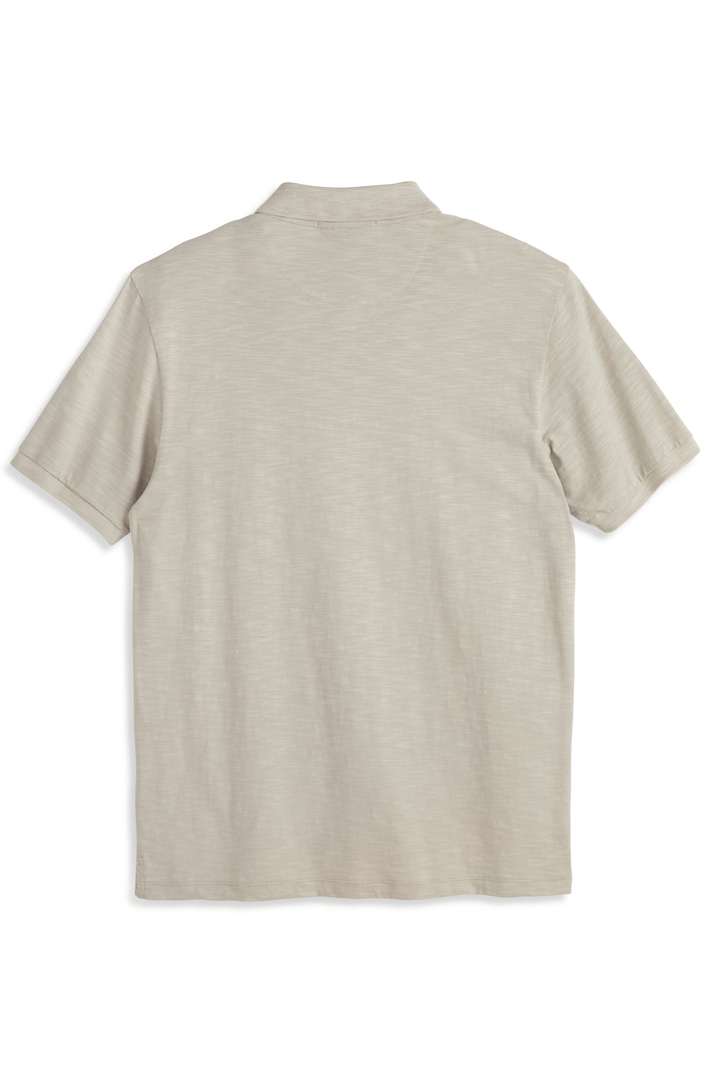 SS PANEL WASHED SLUB POLO GREY/GREY 2