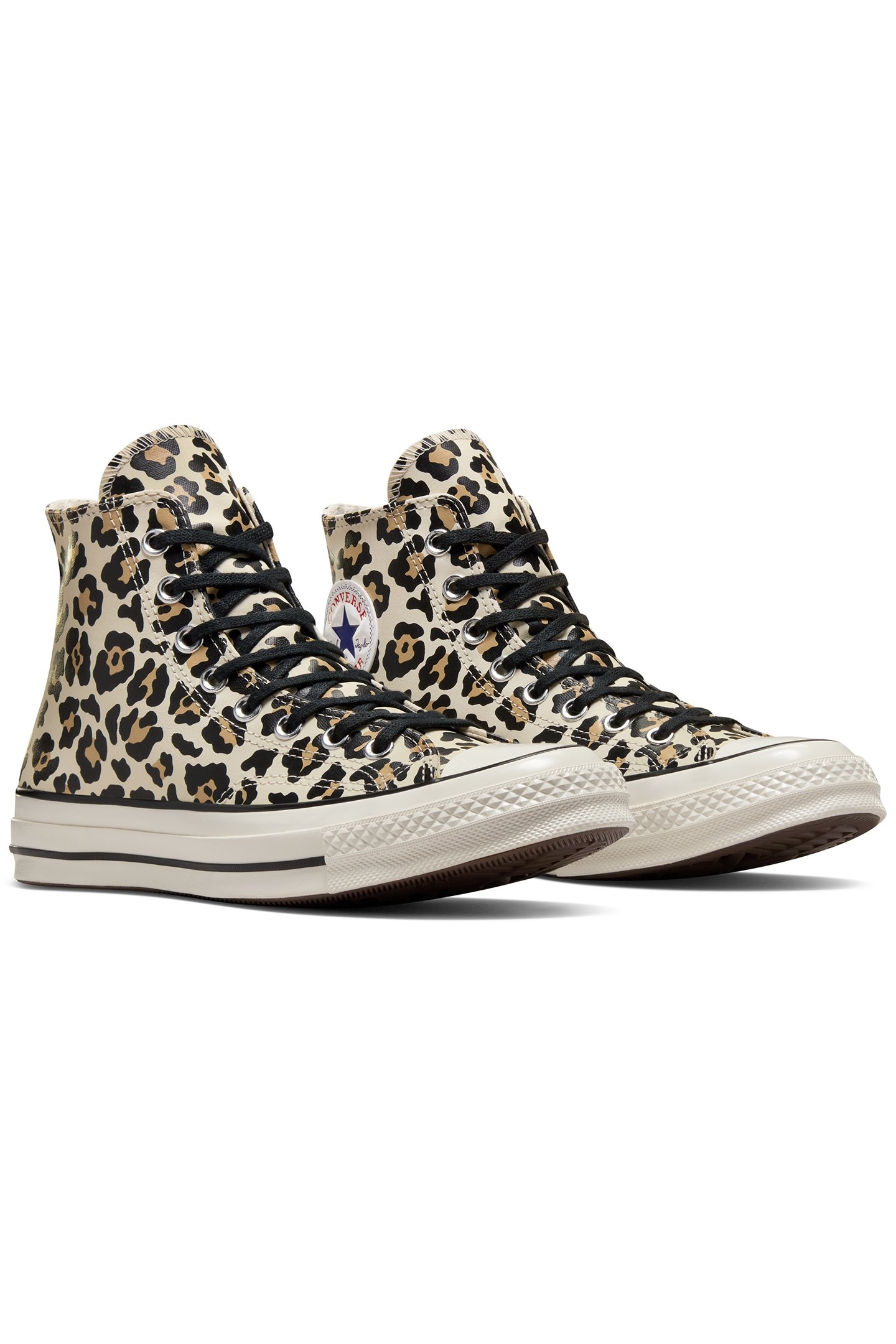 CHUCK 70 GLOW-IN-THE-DARK LEOPARD PRINT EGRET/LIGHT FAWN/BLA 2