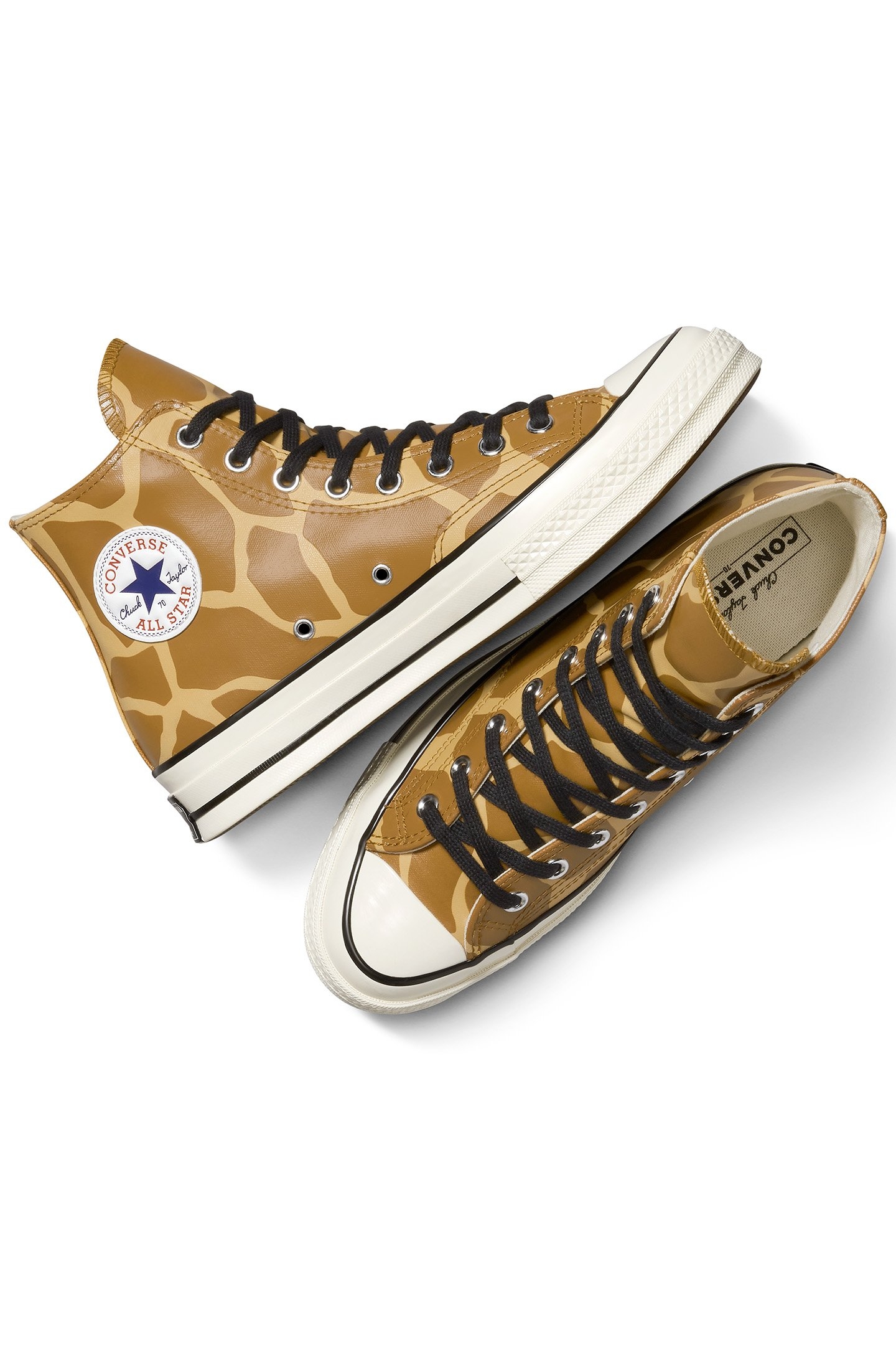 CHUCK 70 GLOW-IN-THE-DARK GIRAFFE PRINT GINGER SNAP/EGRET/GO 3