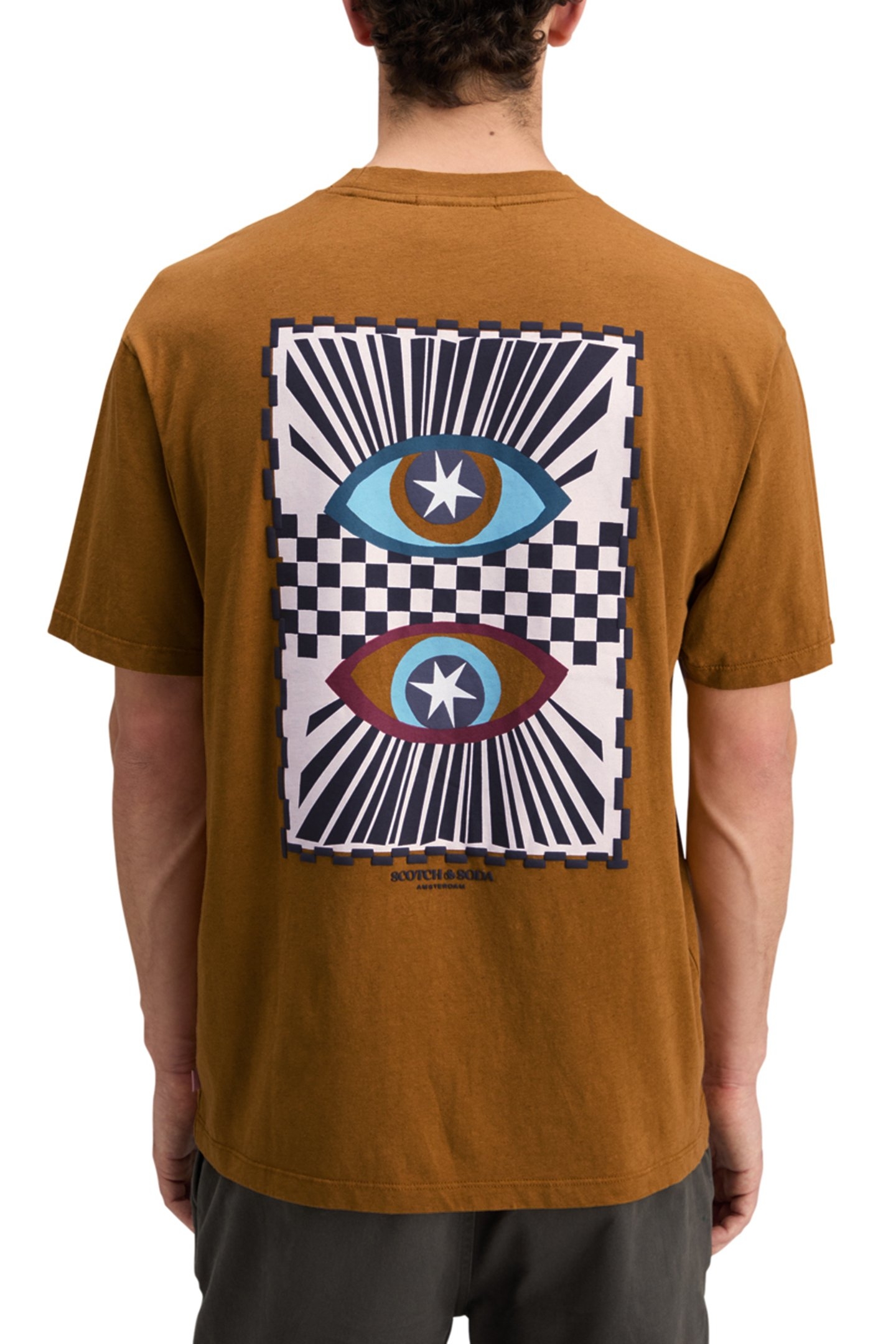 RELAXED FIT FRONT BACK ARTWORK T-SHIRT GOLDEN RUST 2