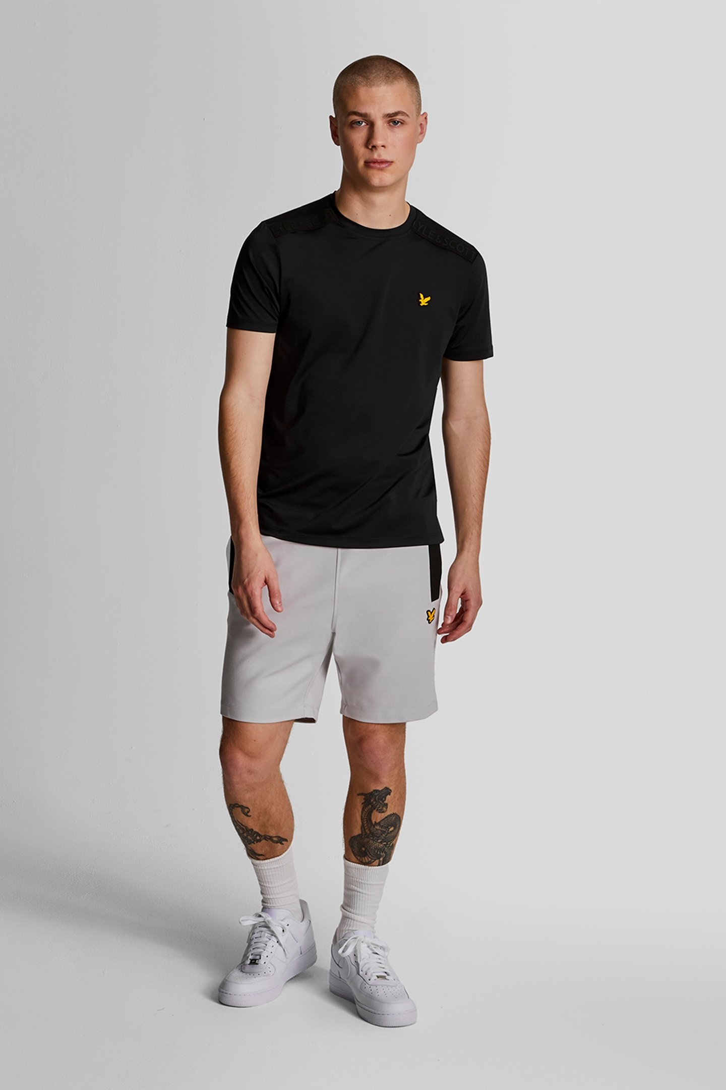 POCKET BRANDED SHORTS PEBBLE 4