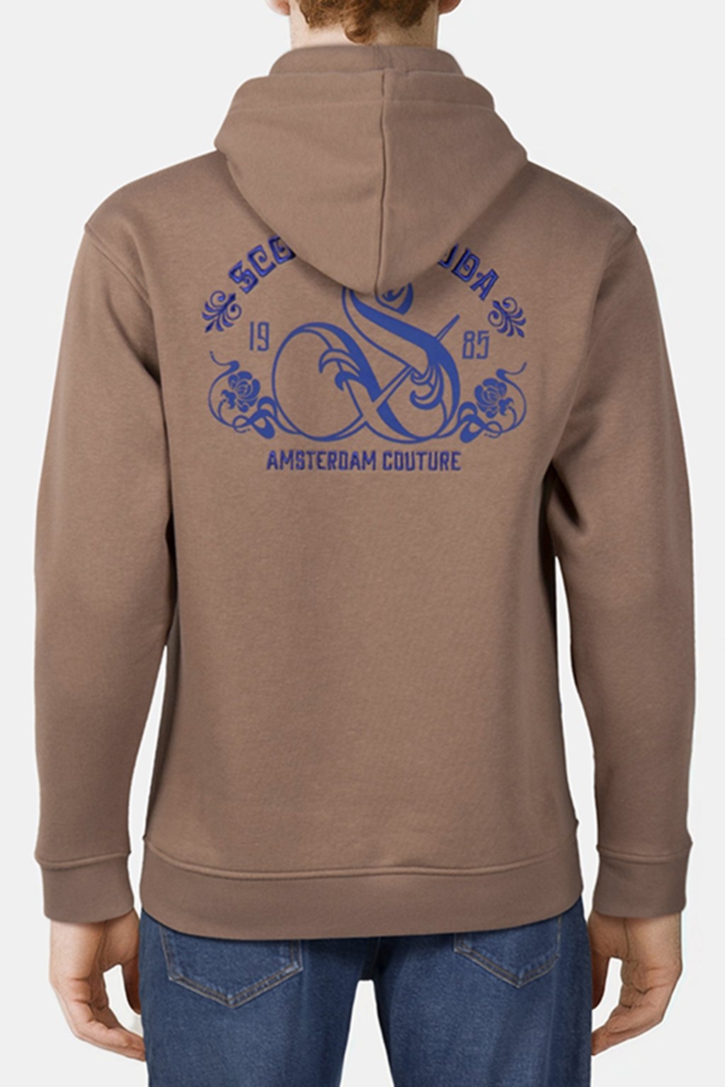 RELAXED FIT FLEECE GRAPHIC HOODIE CAPPUCHINO 2