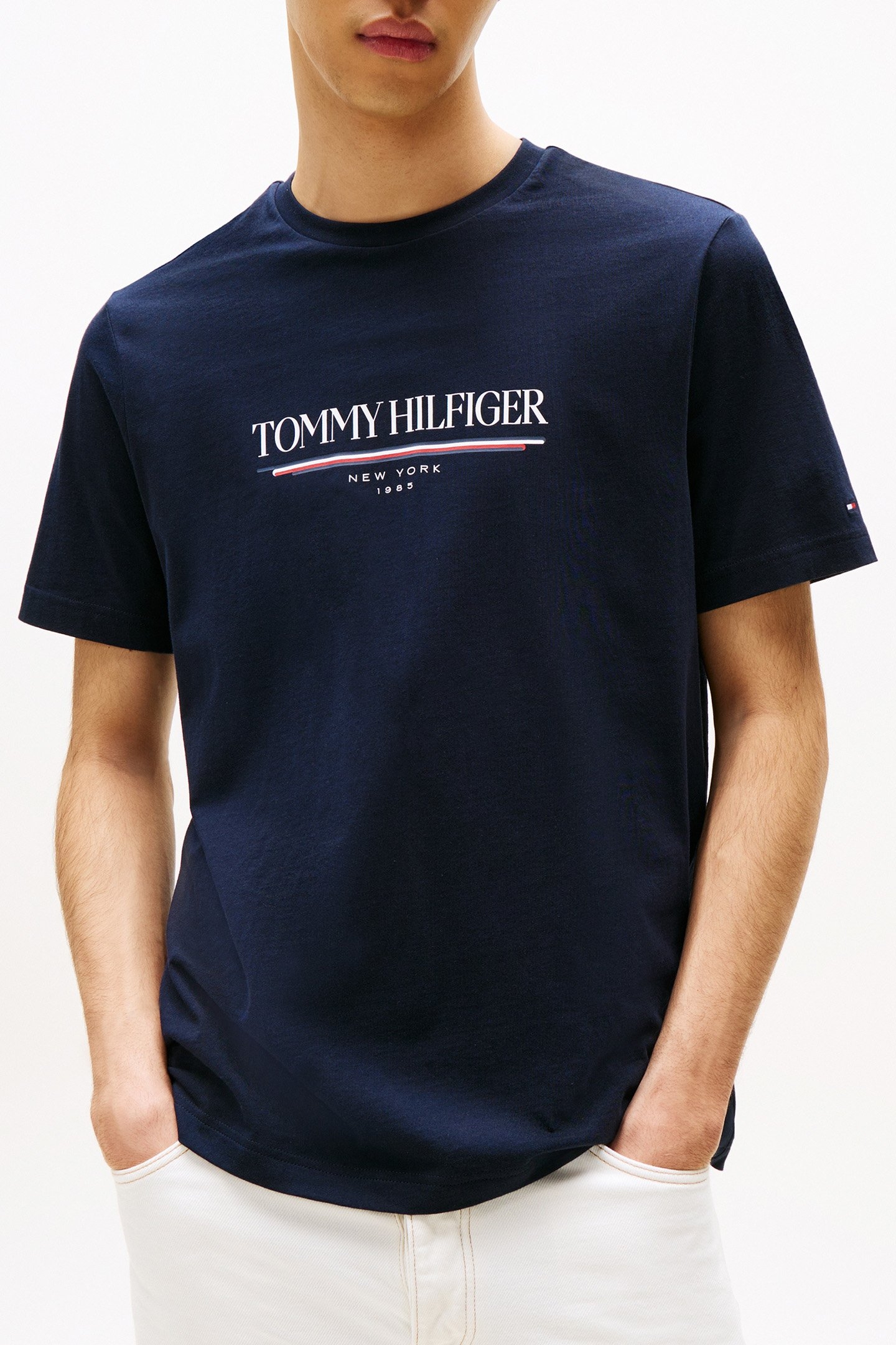 LOVE HILFIGER DESERT SKY STANDARD FIT T-SHIRT, DARK BLUE 1
