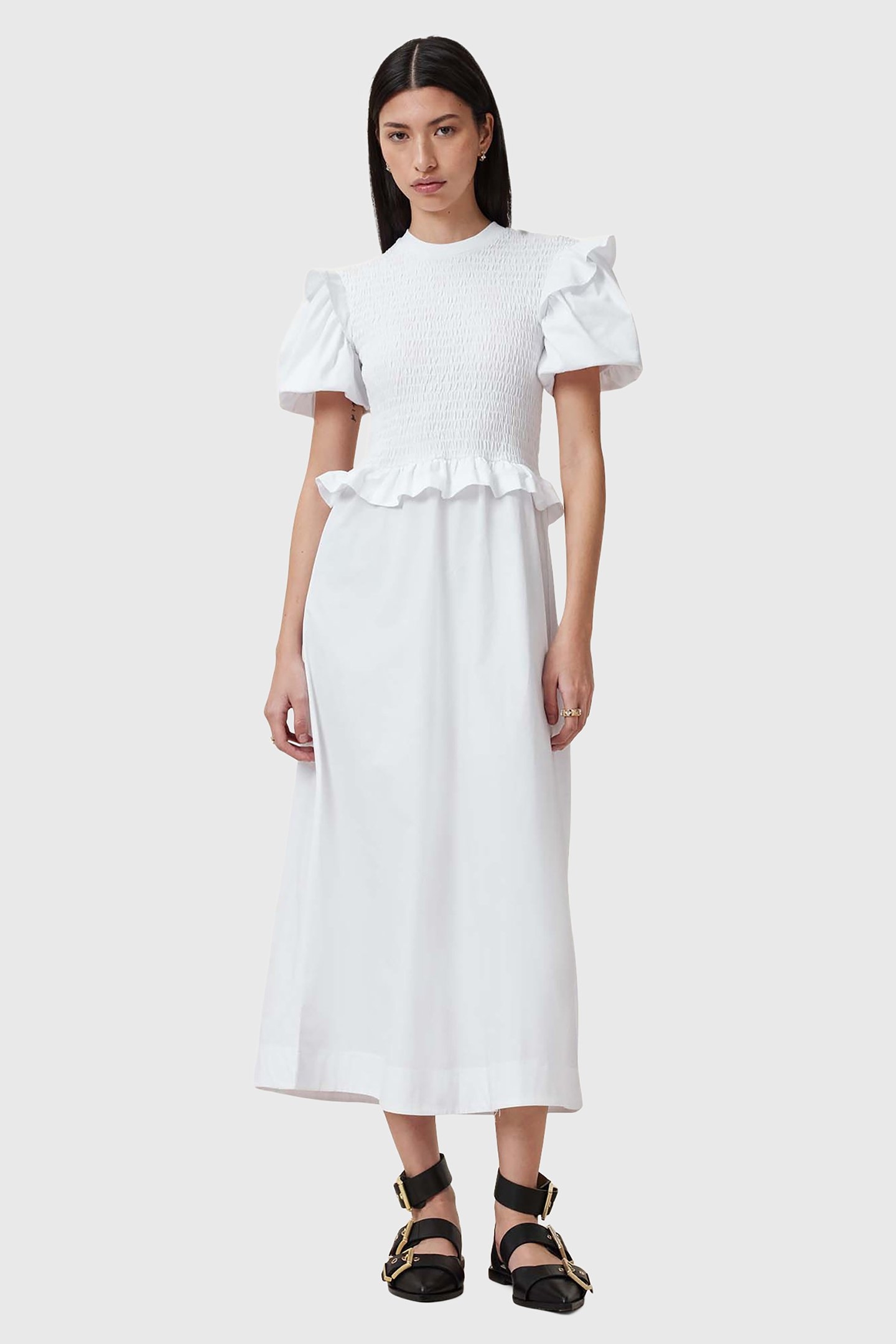 ODE DRESS OPTIC WHITE 1