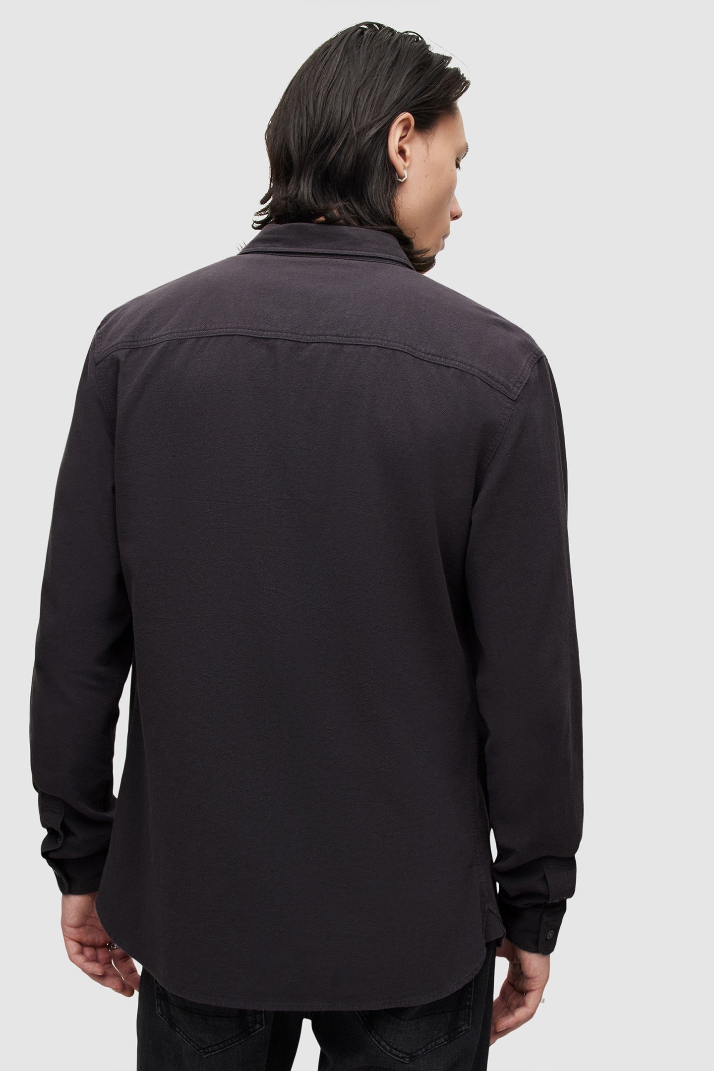 LOVELL LS SHIRT WASHED BLACK 2