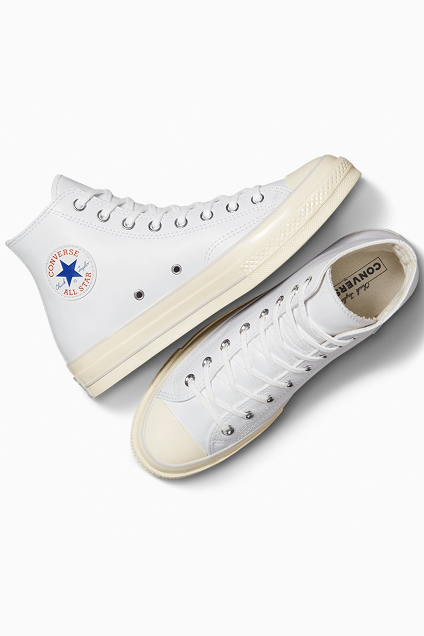 CHUCK 70 LEATHER WHITE/FOSSILIZED/EGRET 3