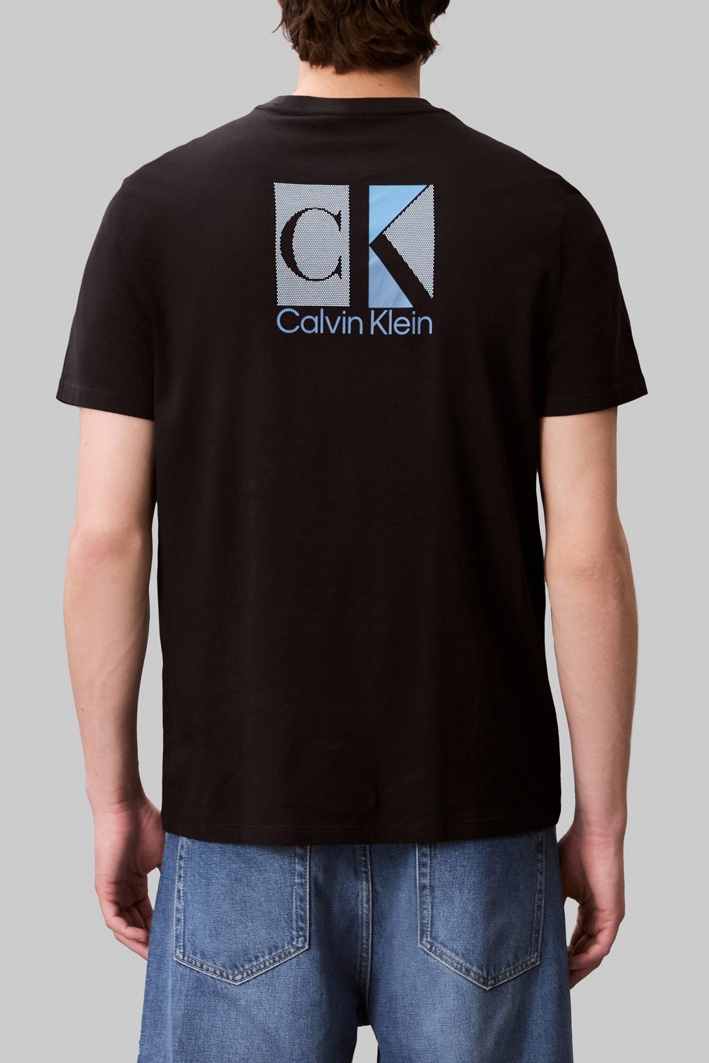 SS 30S EU SP CK ABSTRACT T-SHIRT BLACK 2