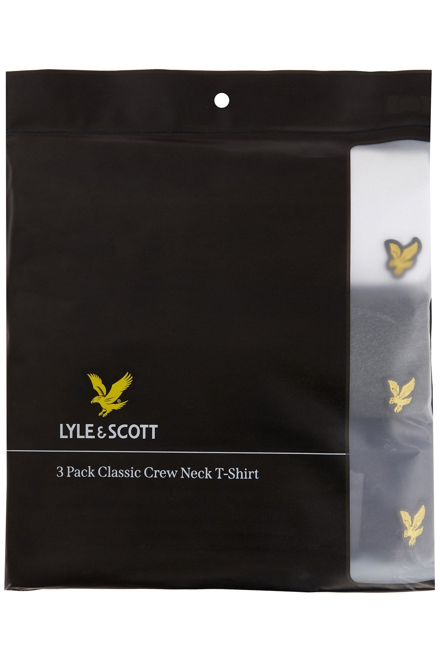 BASIC 3 PACK T-SHIRT WHITE/ CHARCOAL MARL/ PEACOAT 3