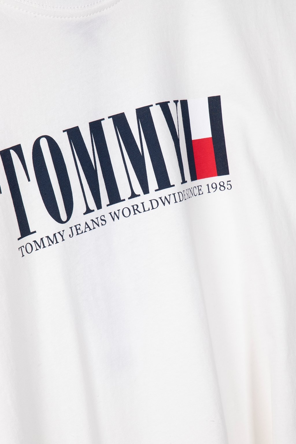 TJM REG TOMMY DNA FLAG TEE STANDARD FIT T-SHIRT ECRU 4