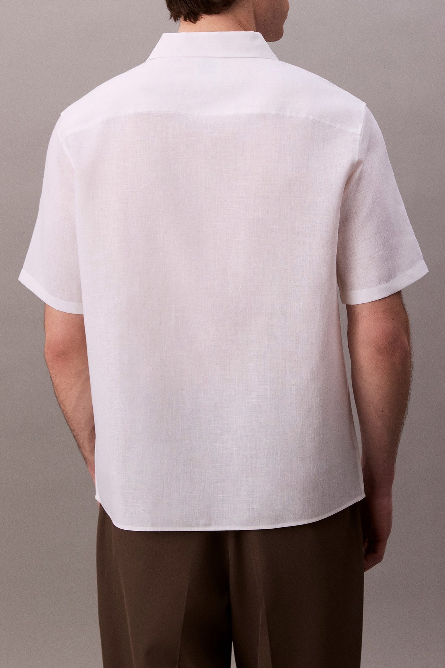 SS TRAVELER LINEN SHIRT BRILLIANT WHITE 2