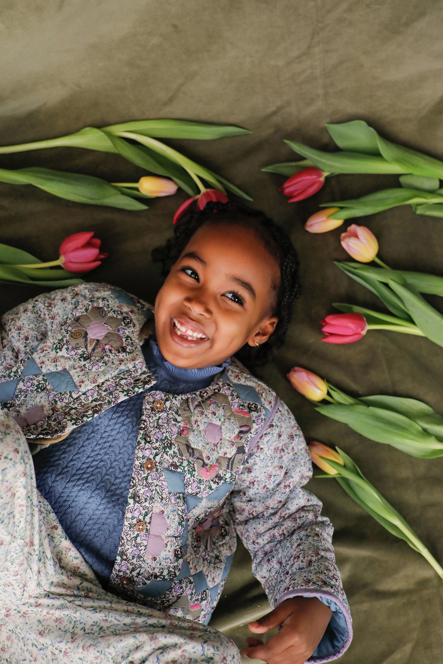 JACKET AMALINA MULTICO FLOWER PATCH 5