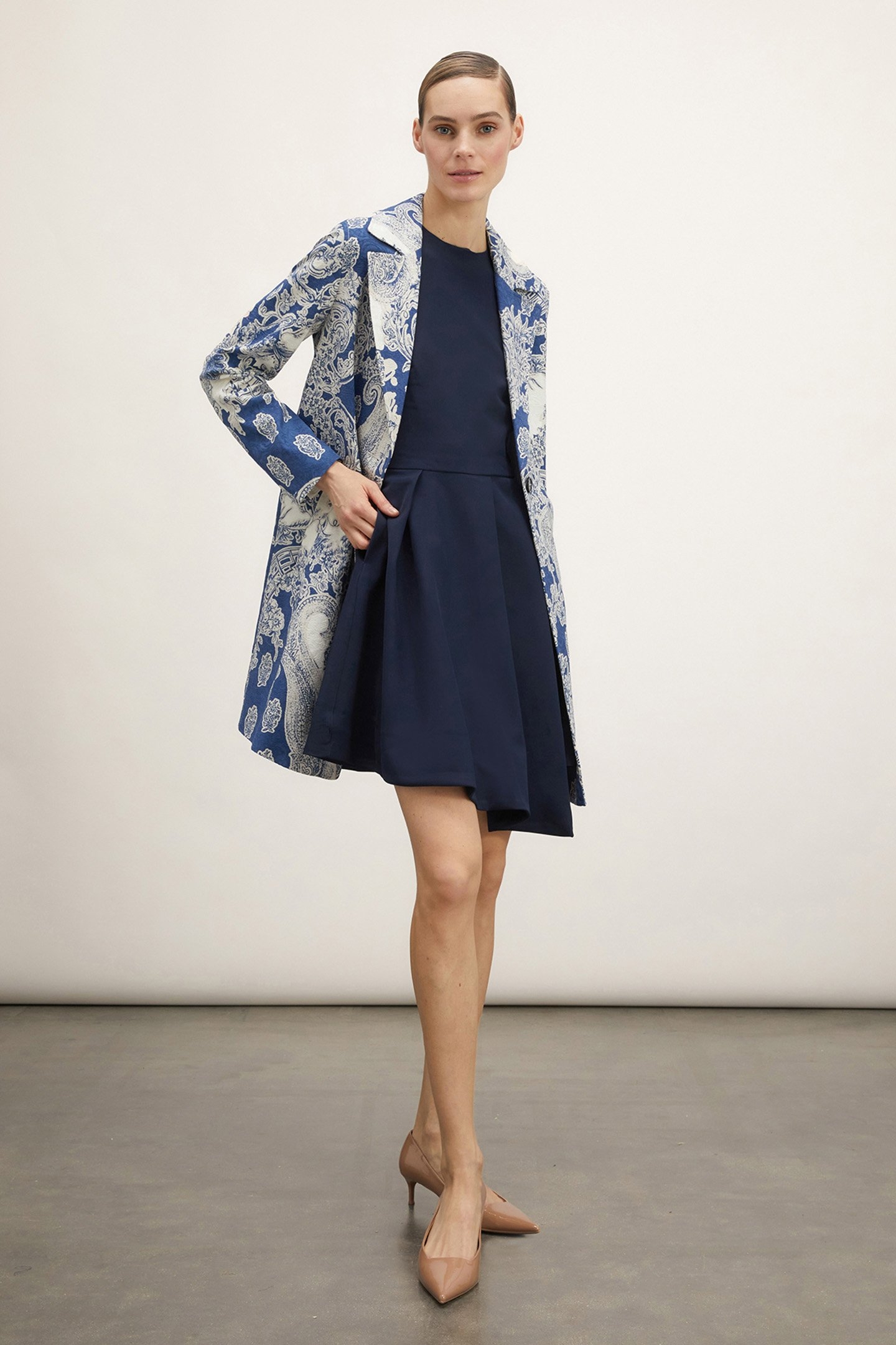 LIGHT JACQUARD COAT BLUE 3