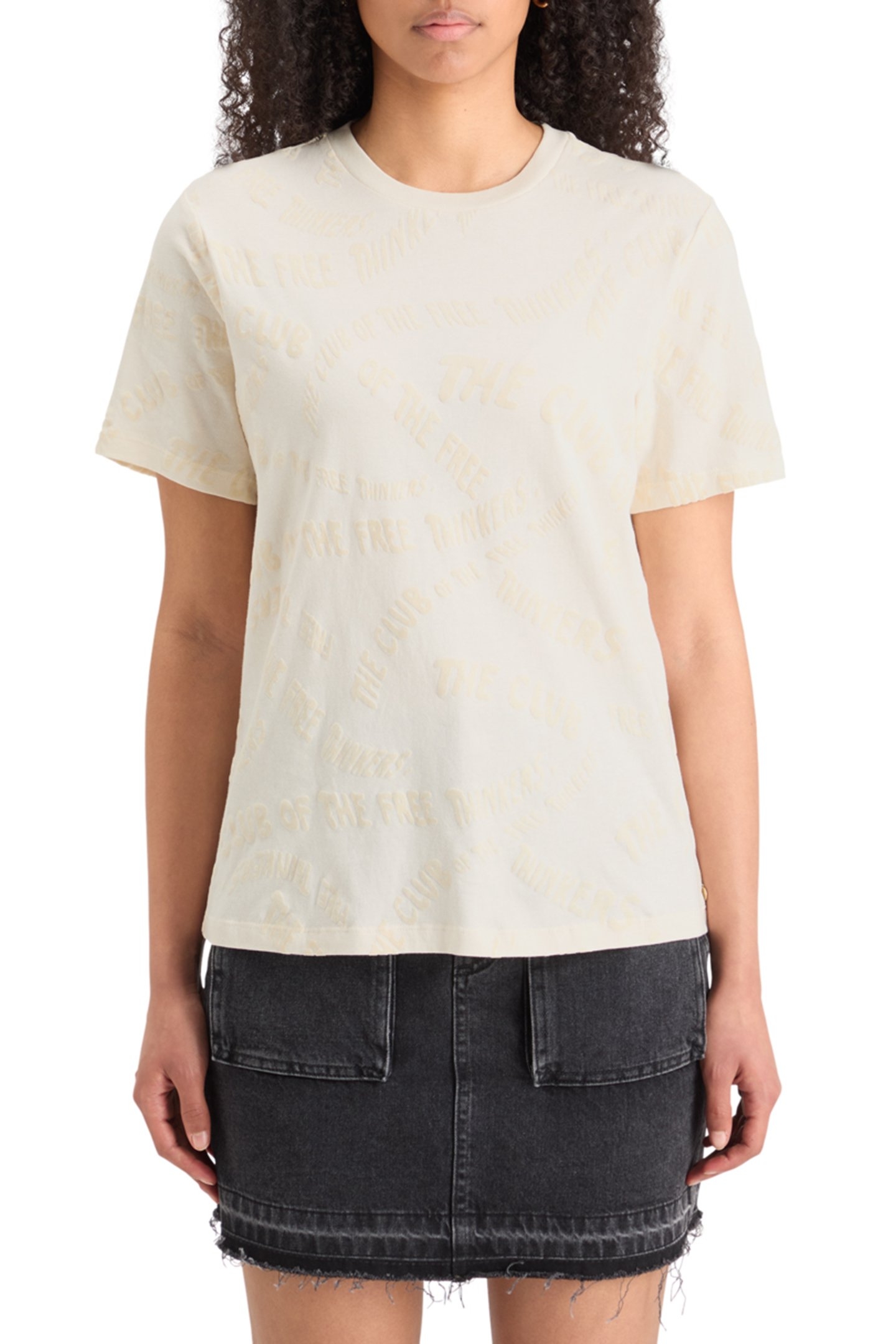 FLOCK AOP REGULAR FIT T-SHIRT SOFT ICE 1