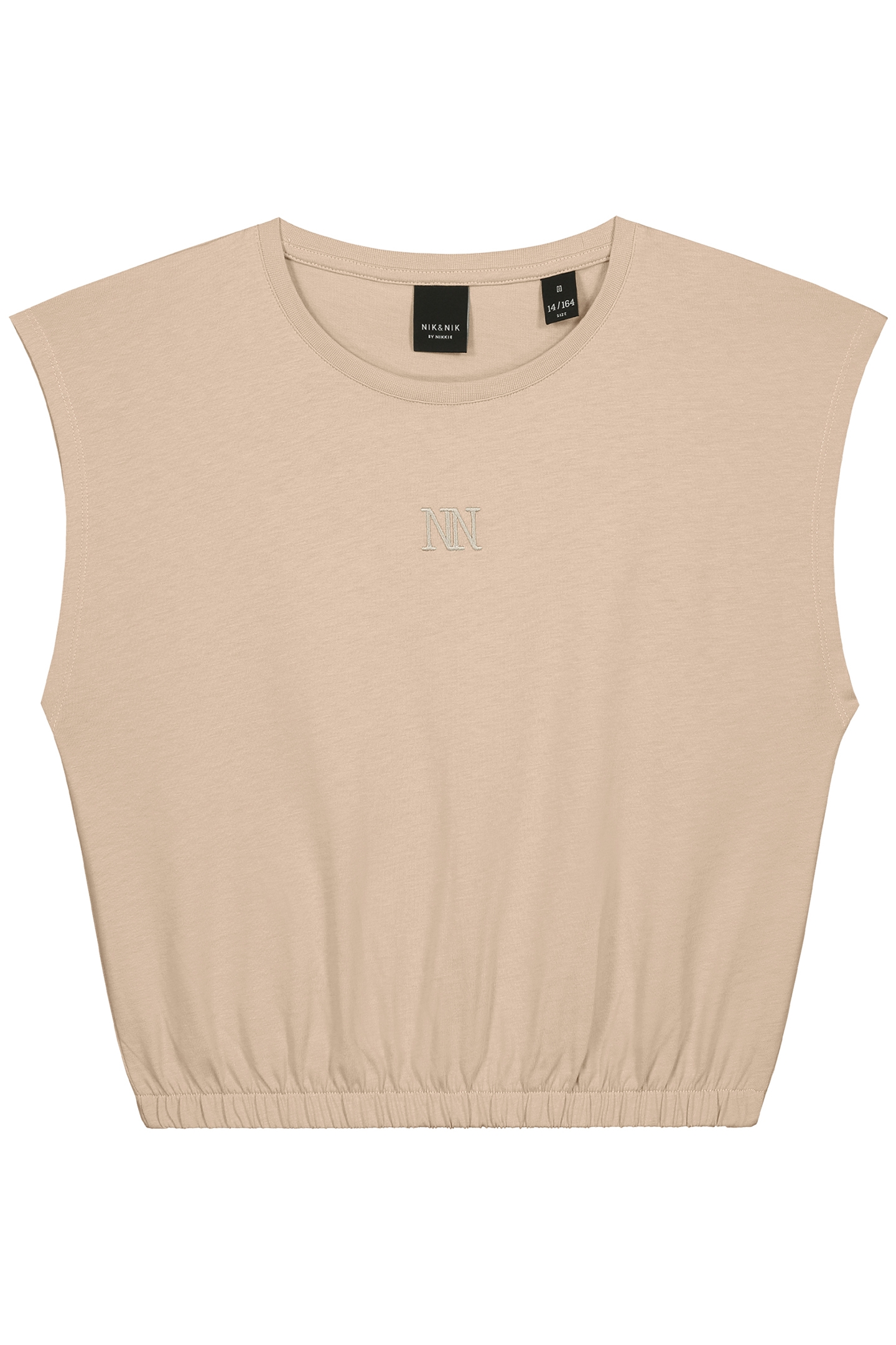 ELASTIC WAIST T-SHIRT HUMMUS 1