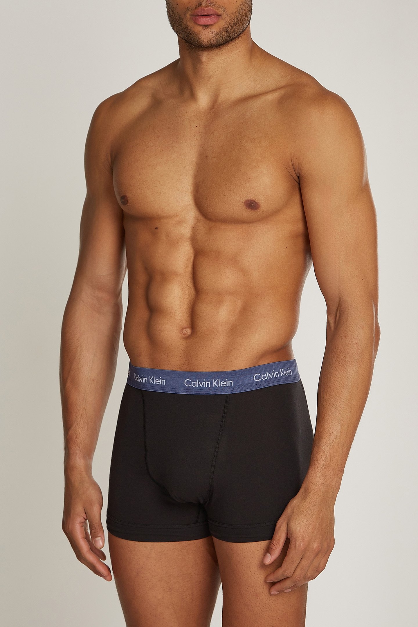 3 PACK TRUNKS - COTTON STRETCH B- R IRIS, GREY HEAT, DUSTY T 3