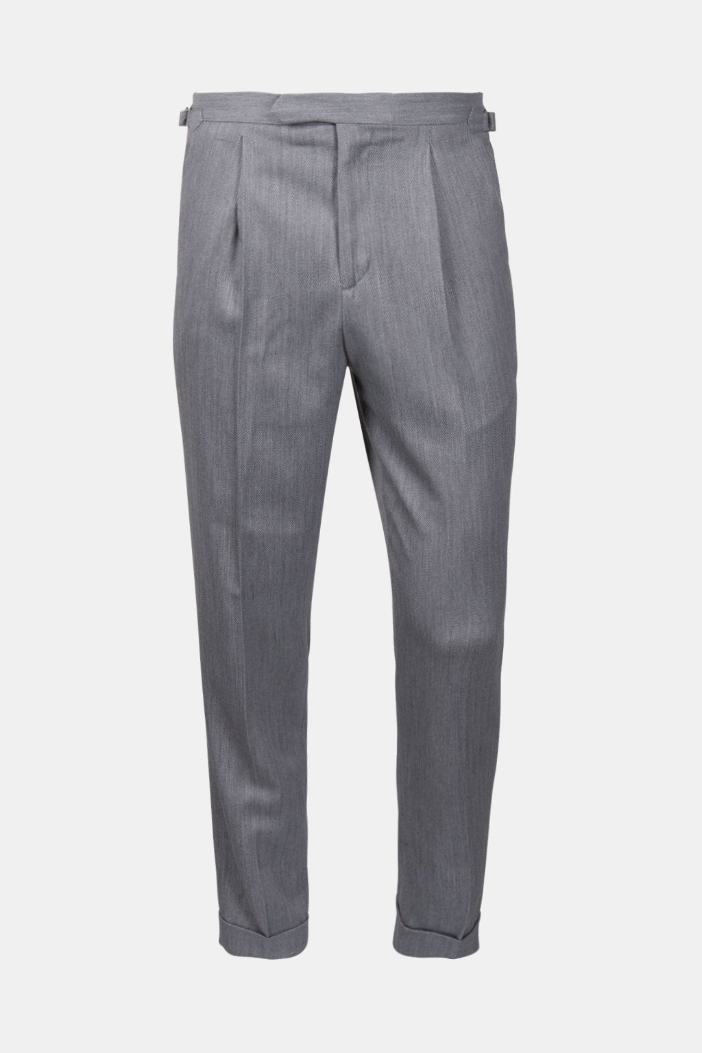HARVEY WAIST BUCKLE TROUSERS PALE GREY - OUTLET PRICE 3