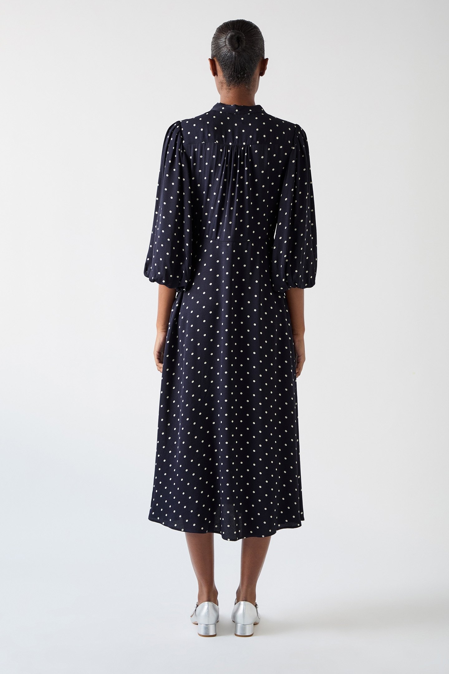 DR HESTER TIE NECK DRESS MULTI COLOUR 2