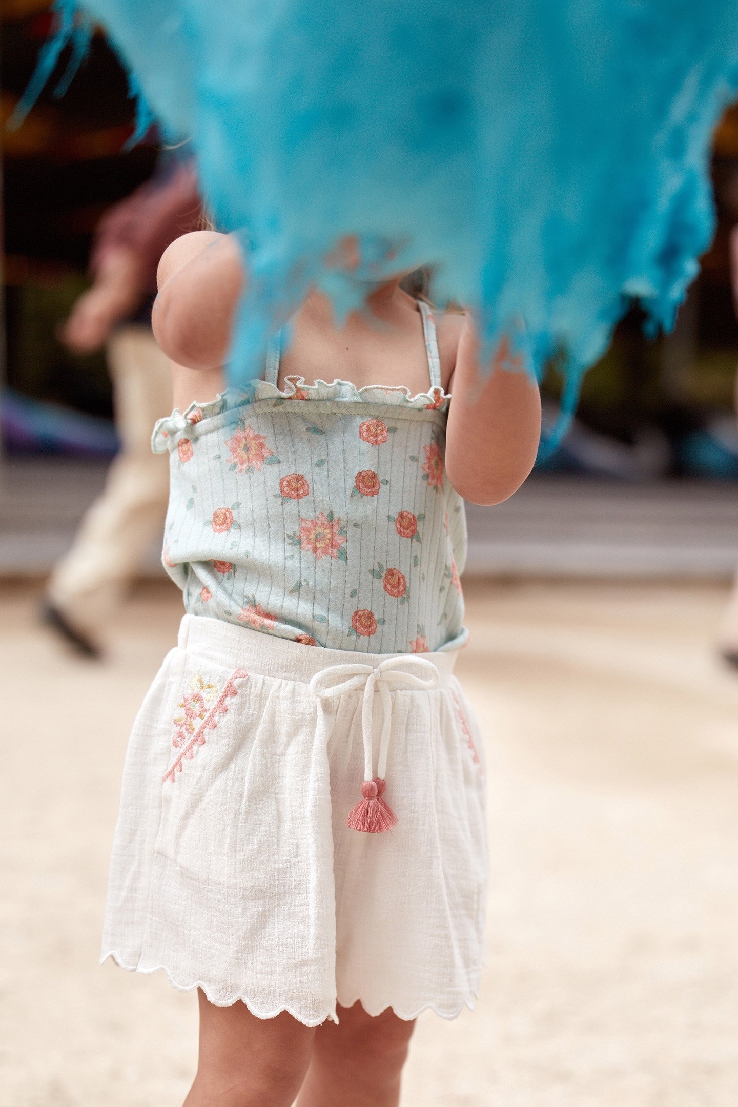 TANK TOP ALASHA VINTAGE BLUE FLOWERS 3