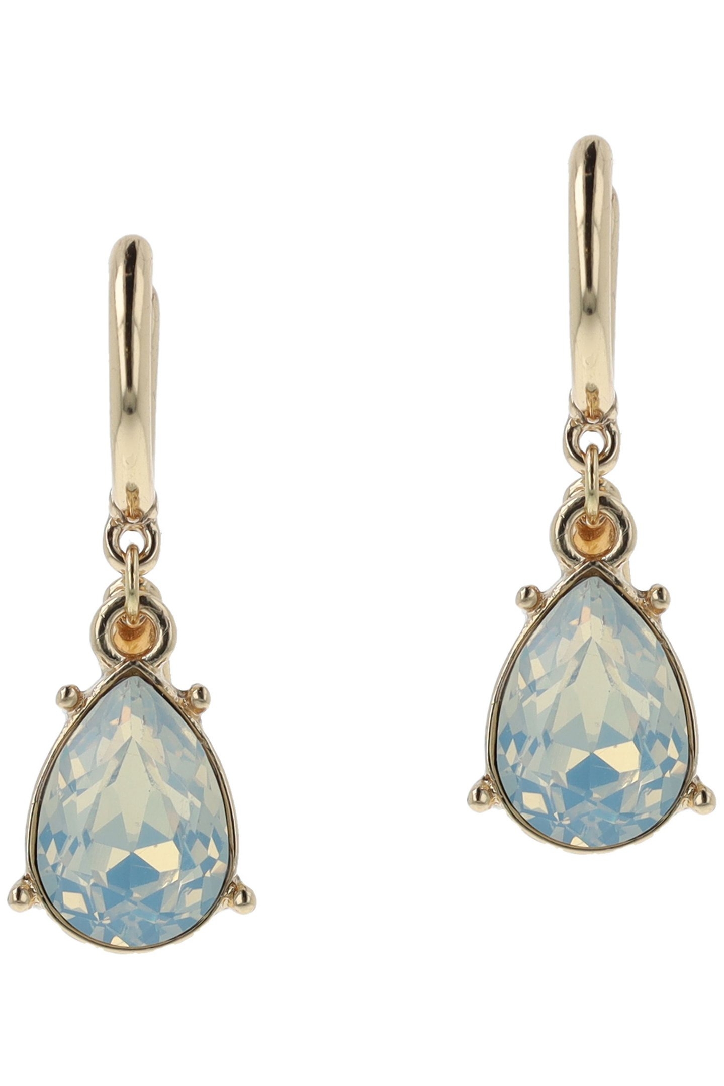 LUMINOUS WHITE OPAL HOOPS 1