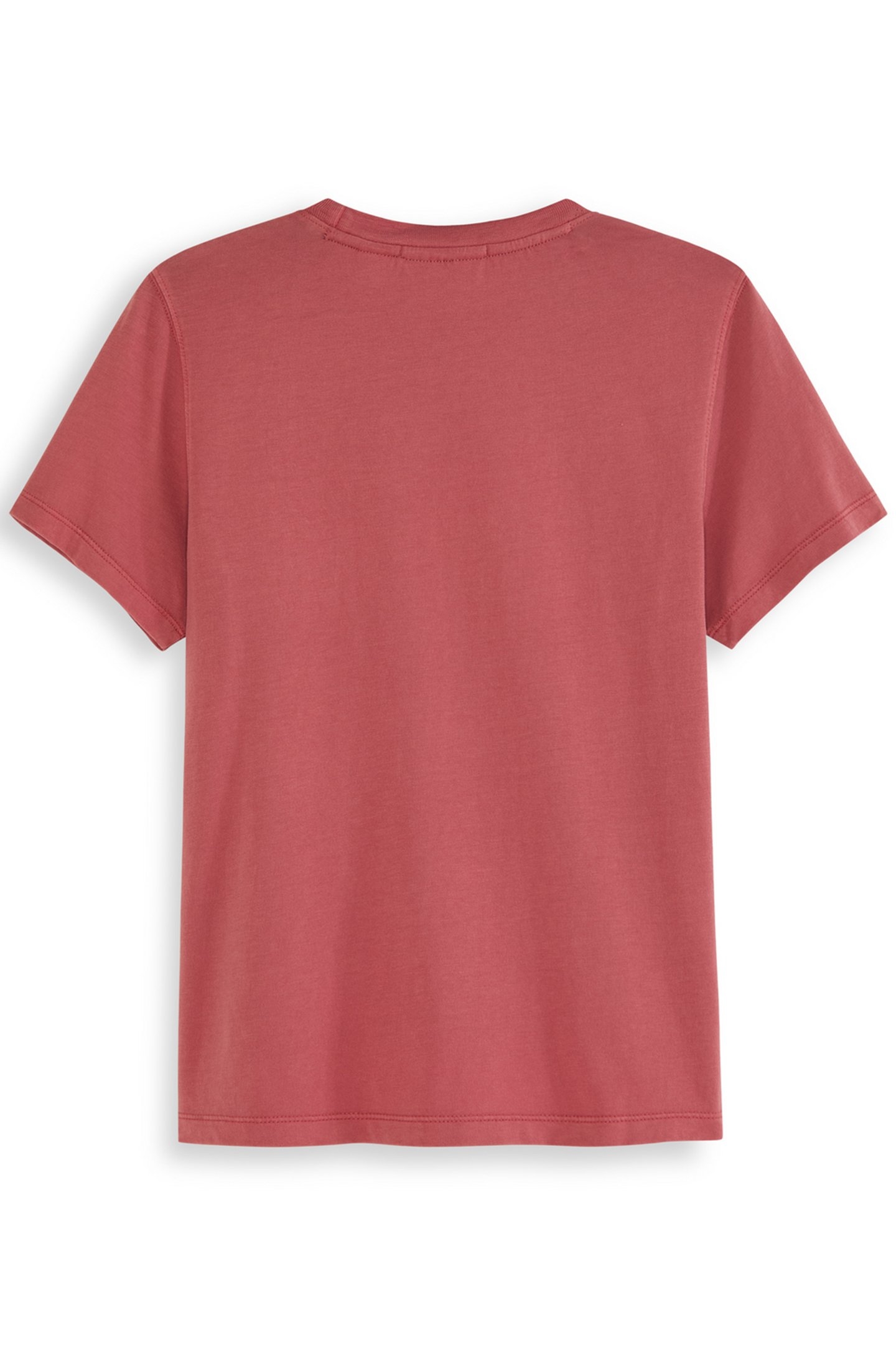BOYS GARMENT WASH TEE LT PASTEL RED 2