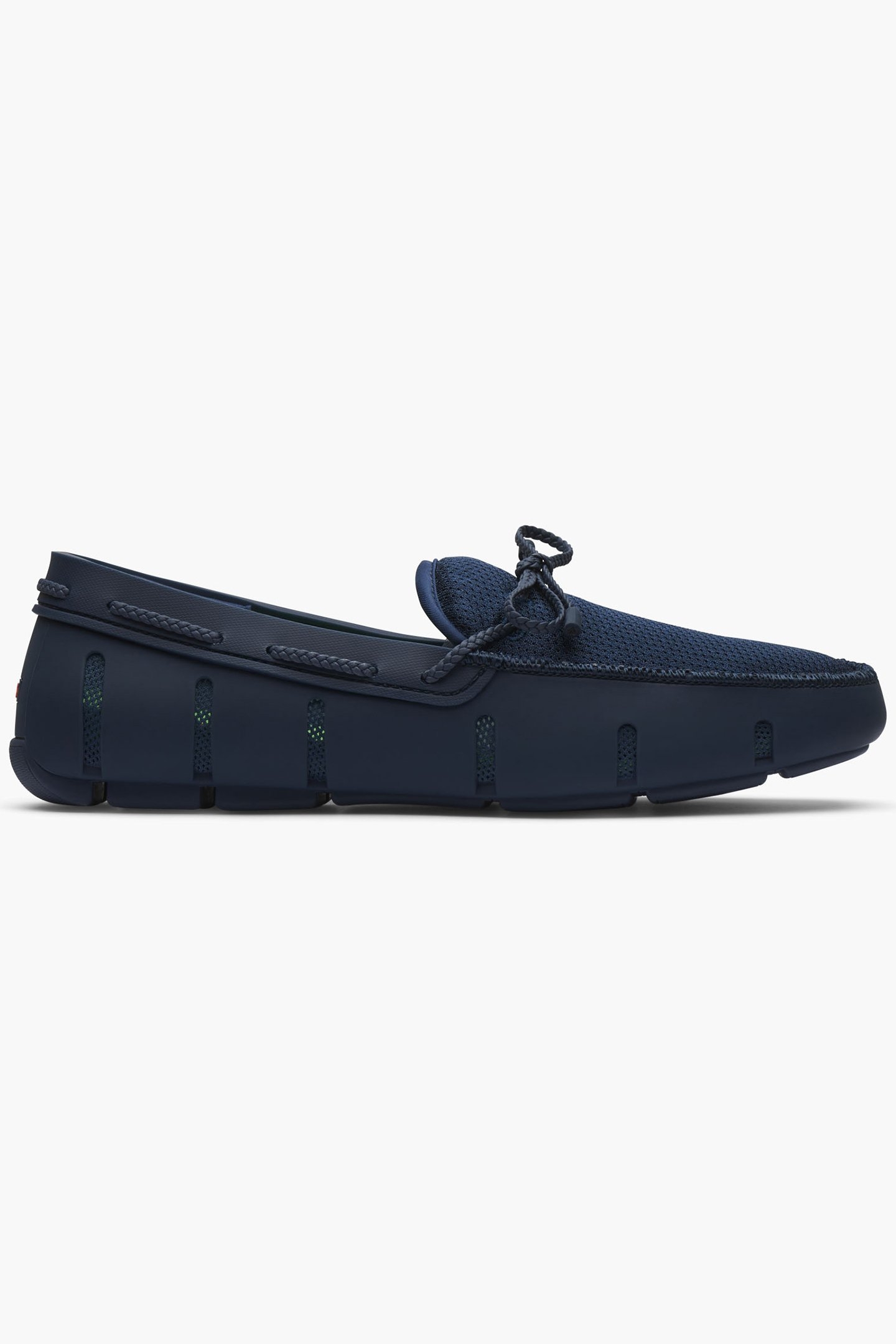 BRAIDED LACE LOAFER NAVY 1