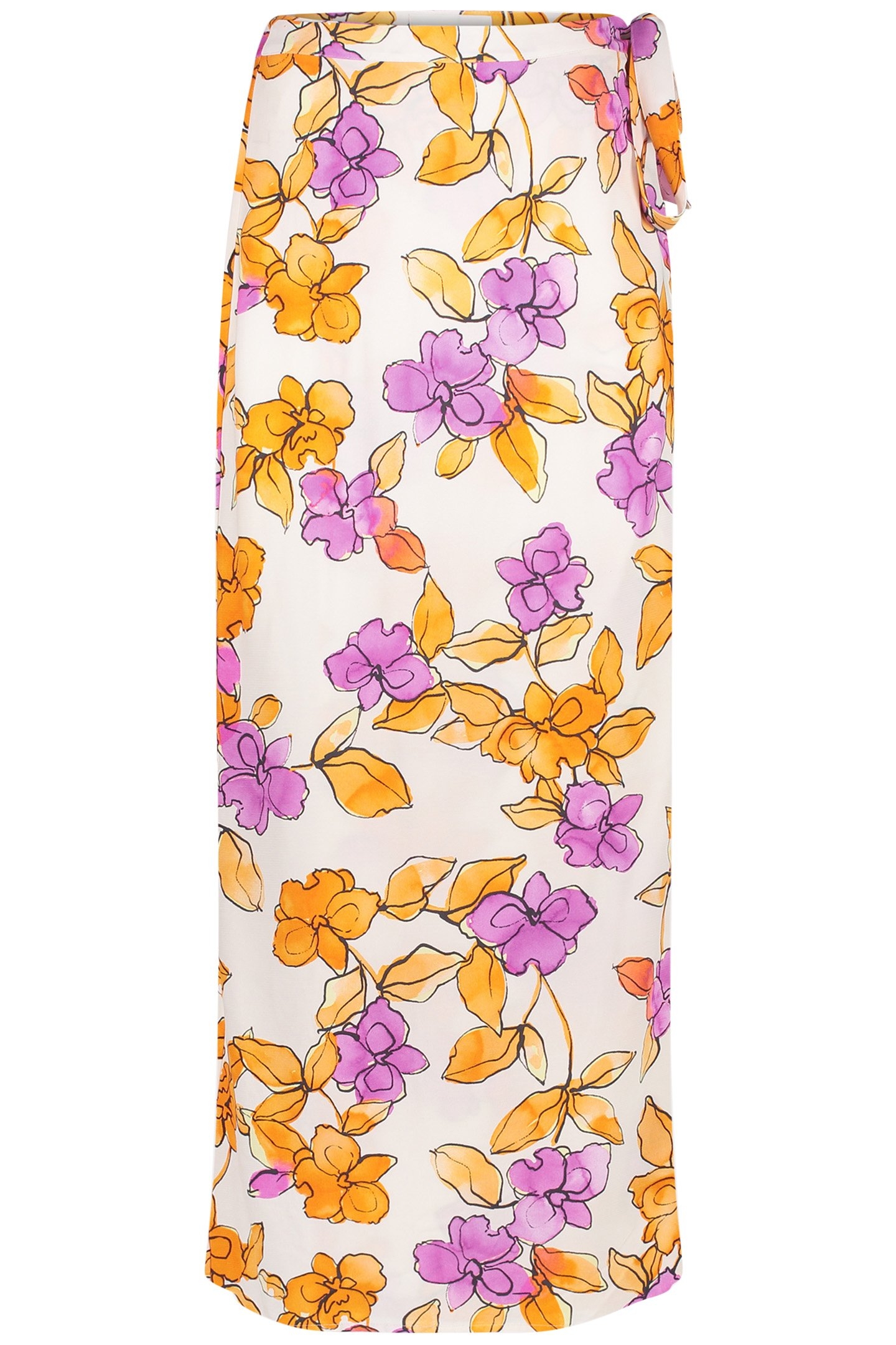 BOBO STRAIGHT SKIRT MIMOSA/CREAM WHITE 2