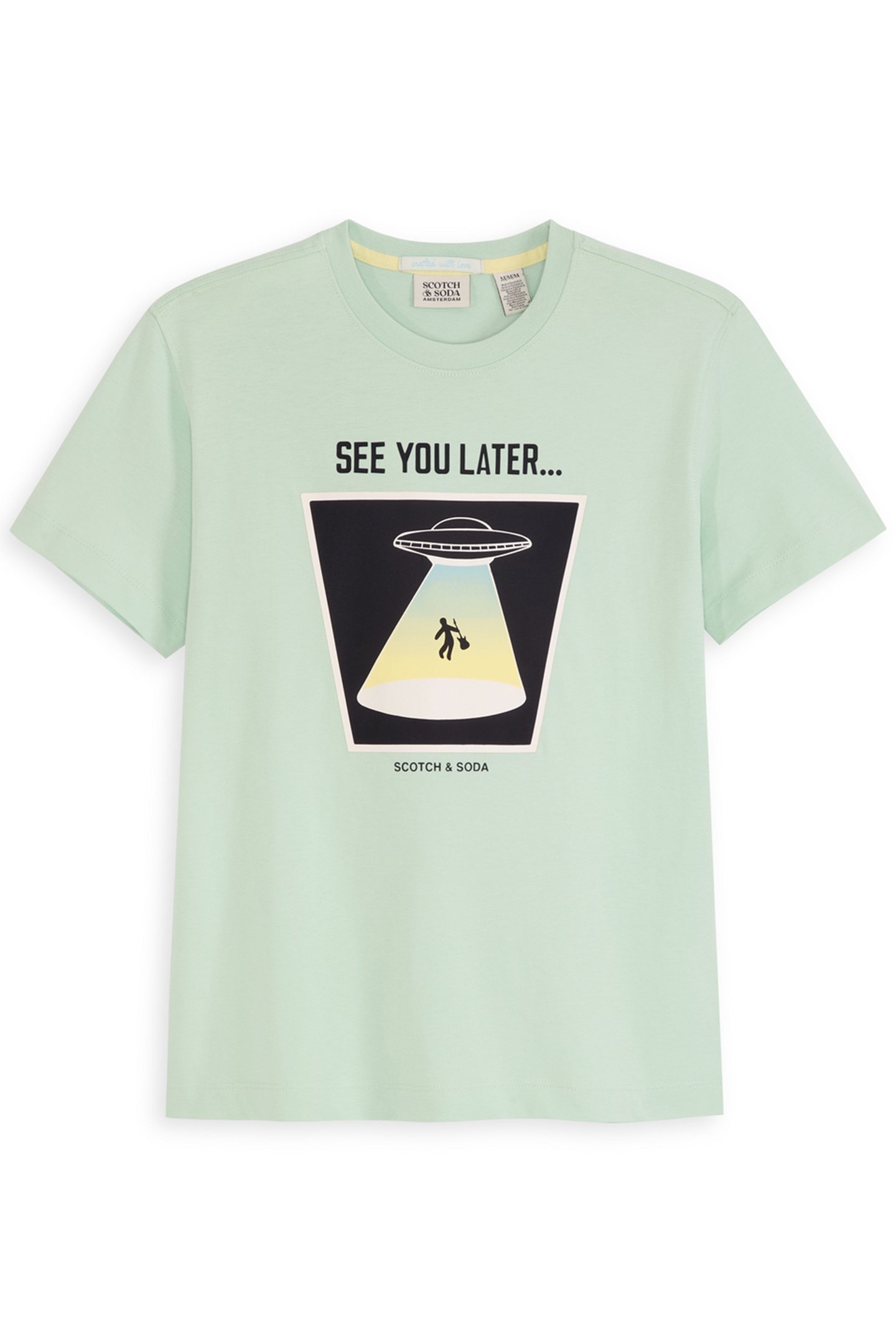 BOYS GRAPHIC T-SHIRT LIGHT PASTEL GREEN 1