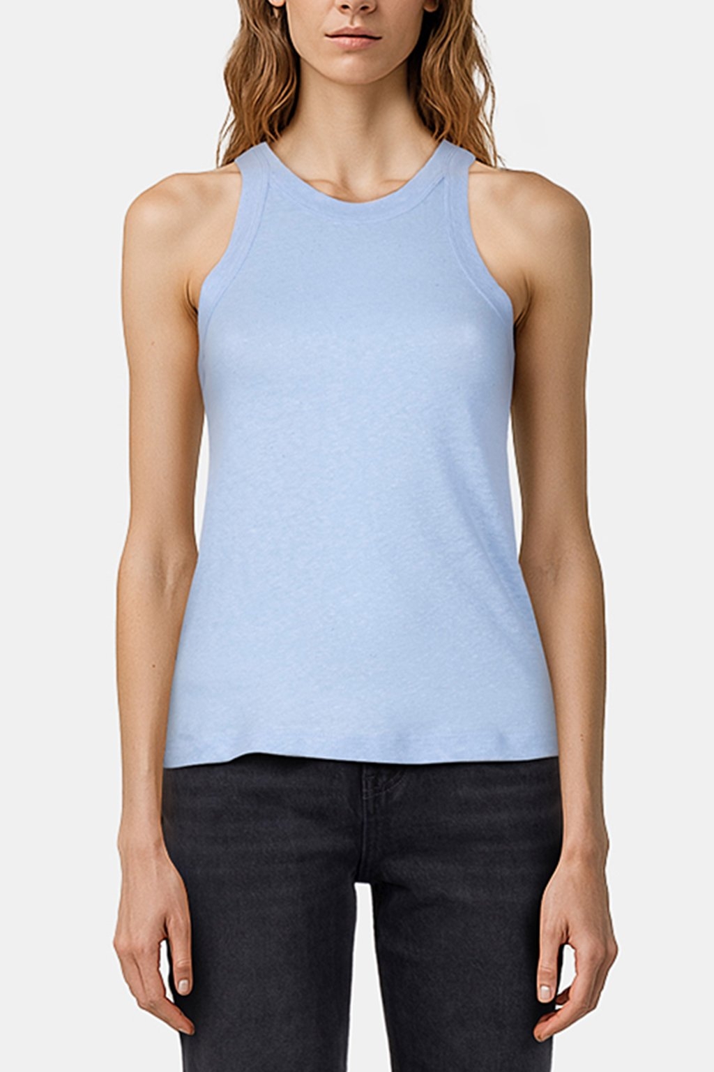 LINEN TOP COTTON BLUE 1