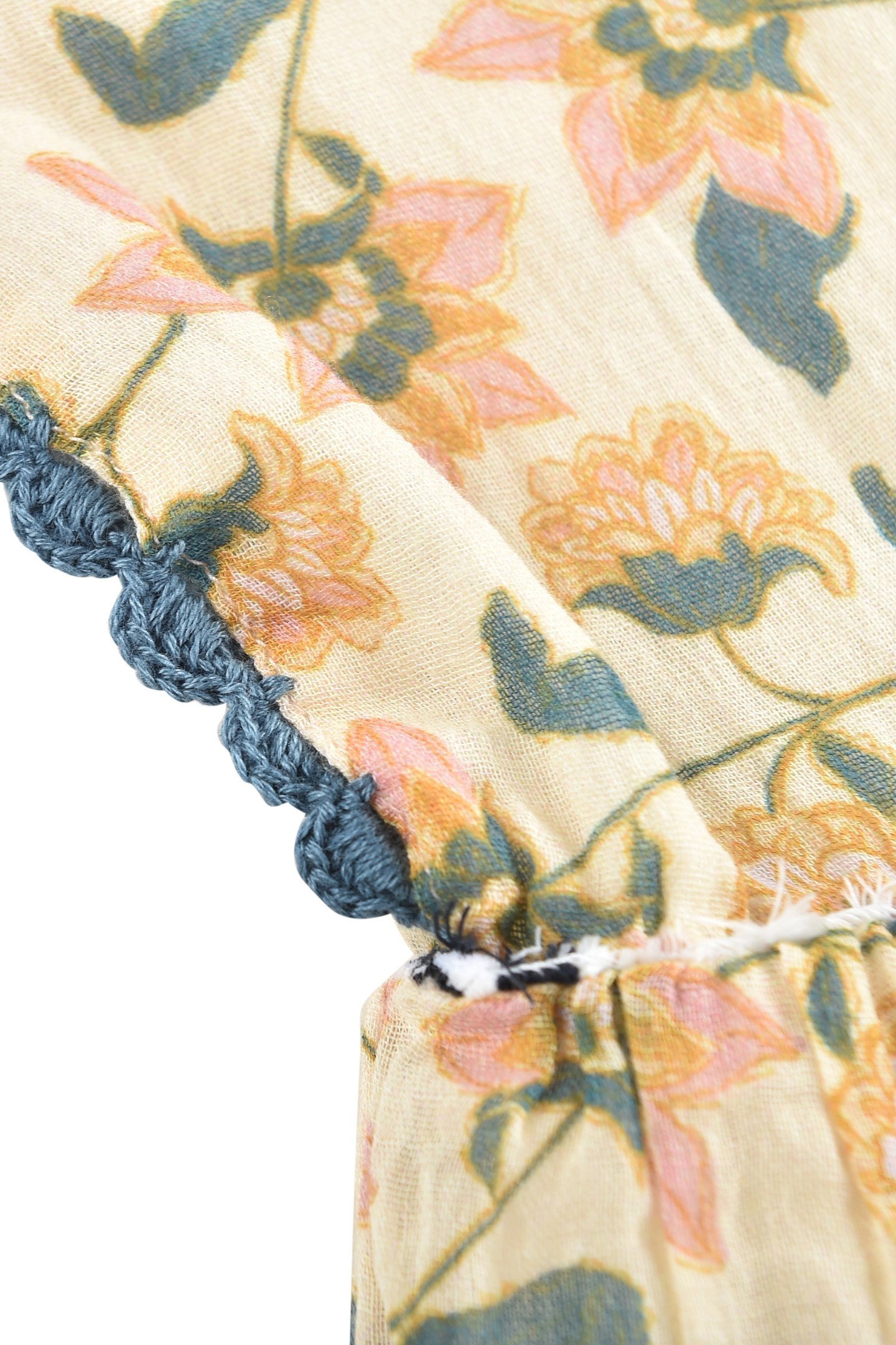 DRESS TAPALPA CREAM FLOWERS 3