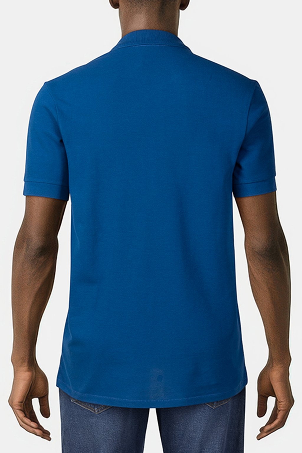 REG FIT SS POLO SHIRT ZEBRA COBALT BLUE 2