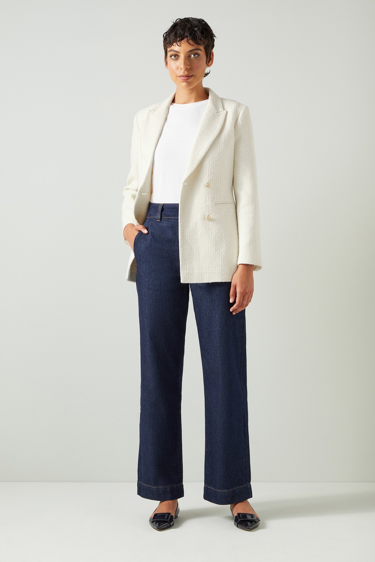 JK MARINER - TWEED JACKET CREAM 1