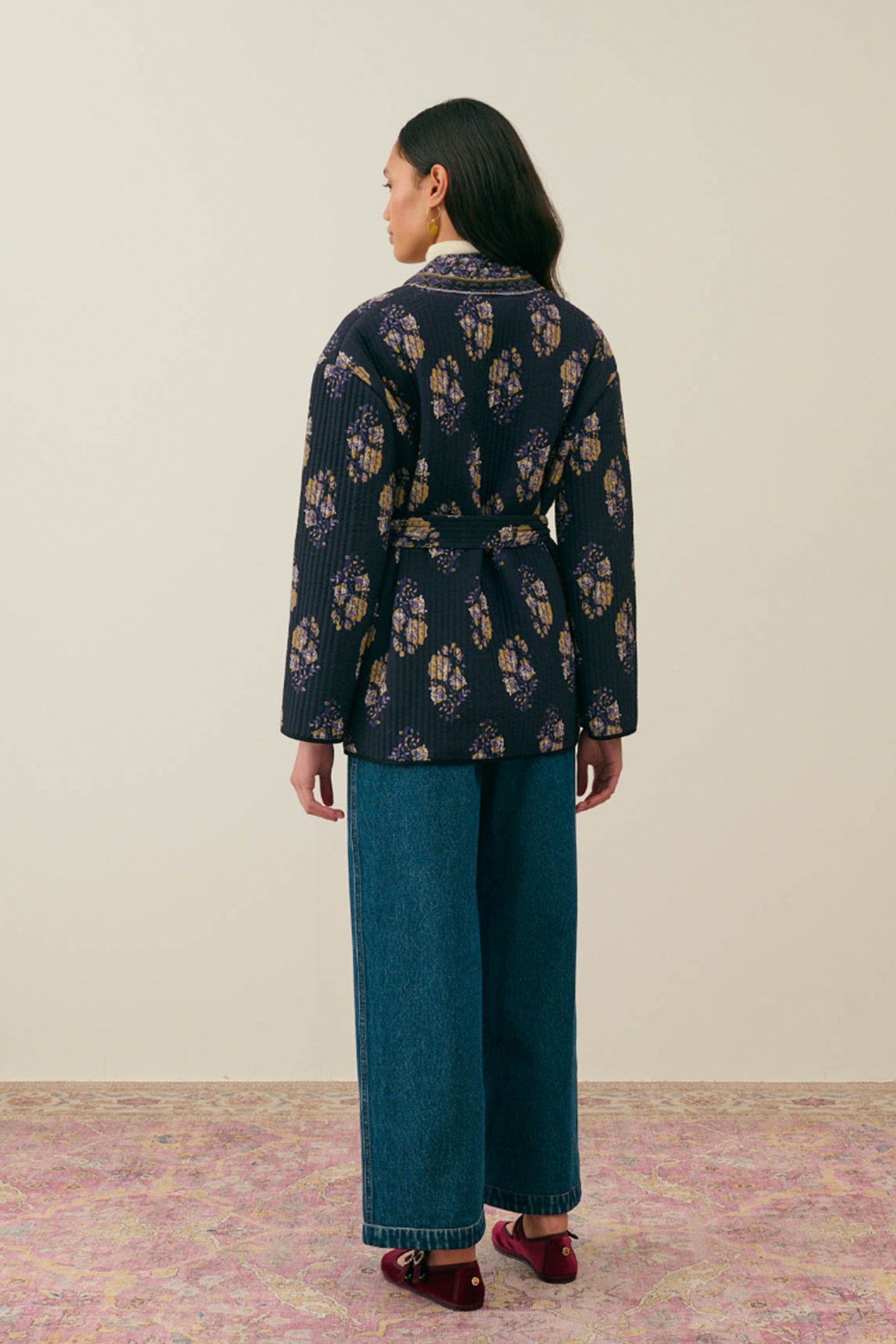 VEST AURELE BLUE NIGHT BOUQUETS 3