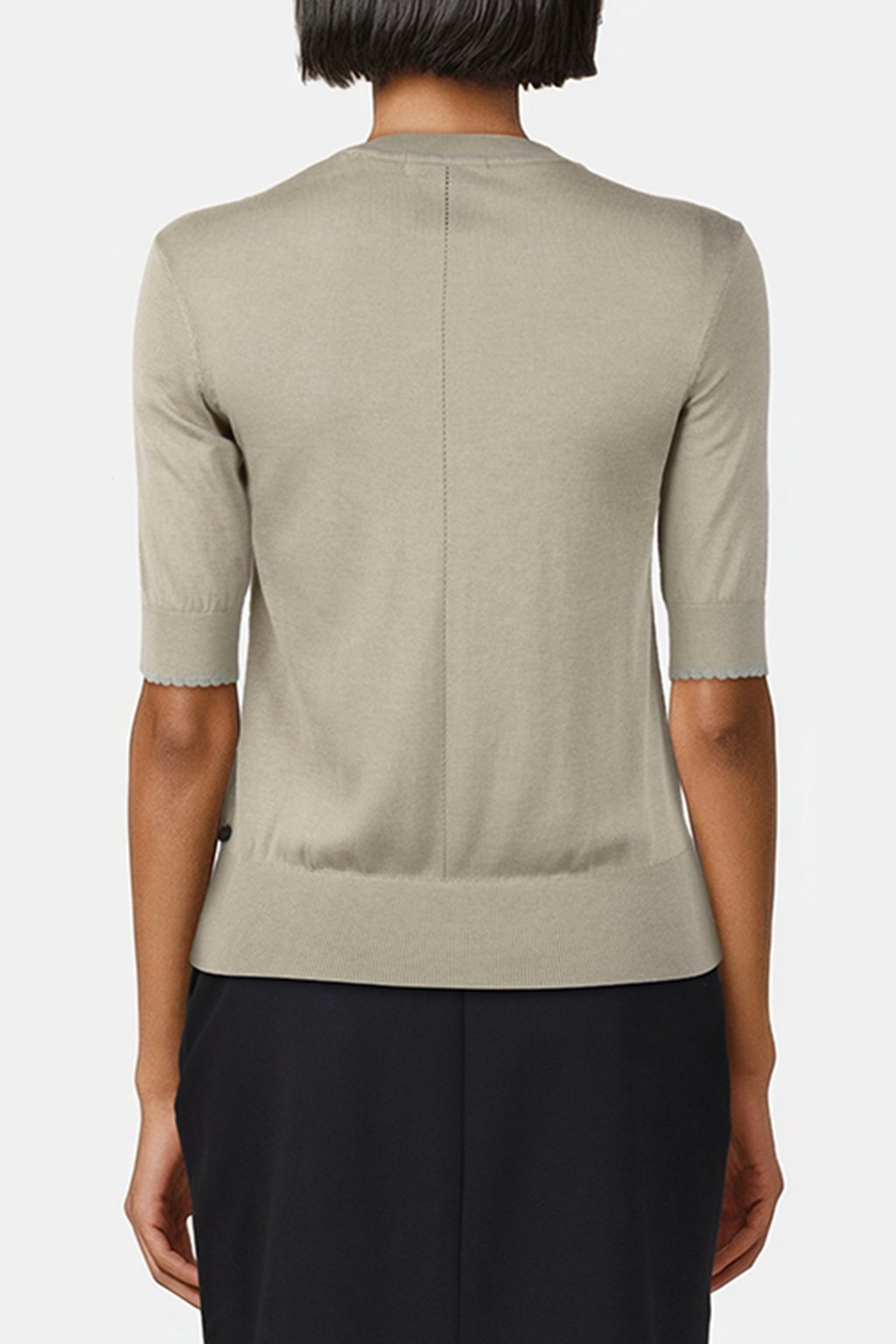 CREW NECK SHORT SLEEVED PULLOVER WASHED SAGE 2