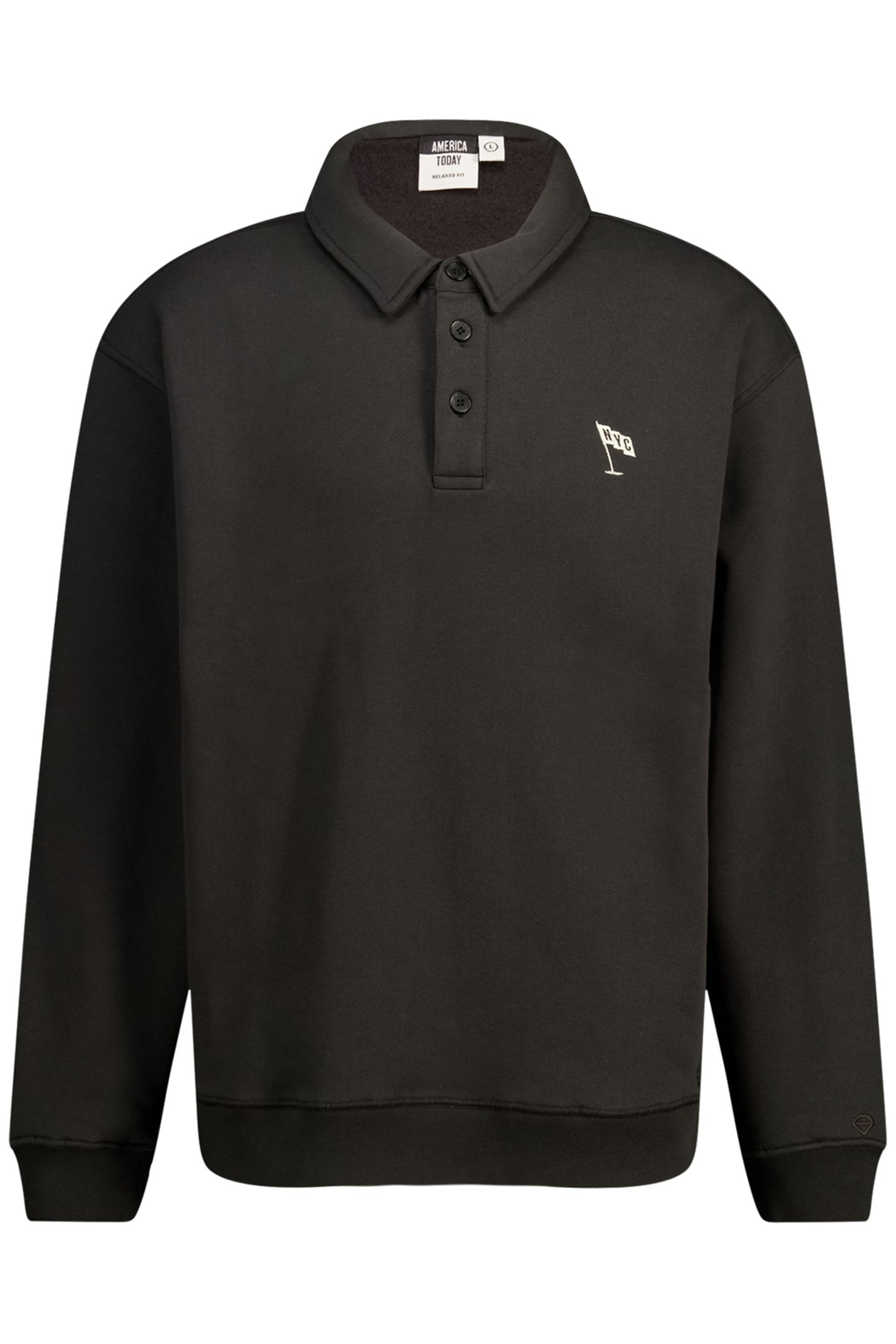 STASH POLO WASHED BLACK 1