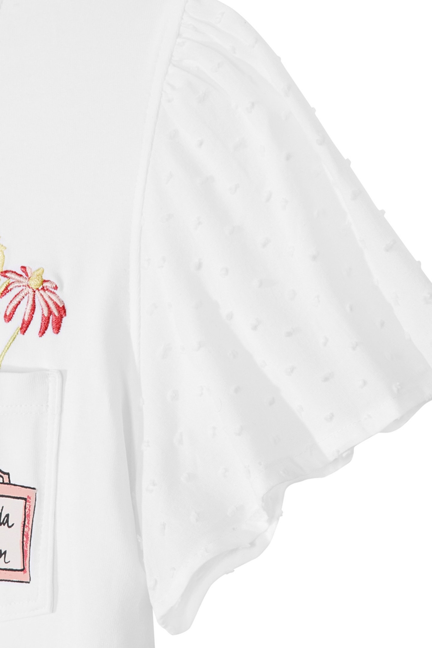 S&S GIRLS DENIM GROUP STRETCH JERSEY/SWISS DOT FASHION TOP W 3