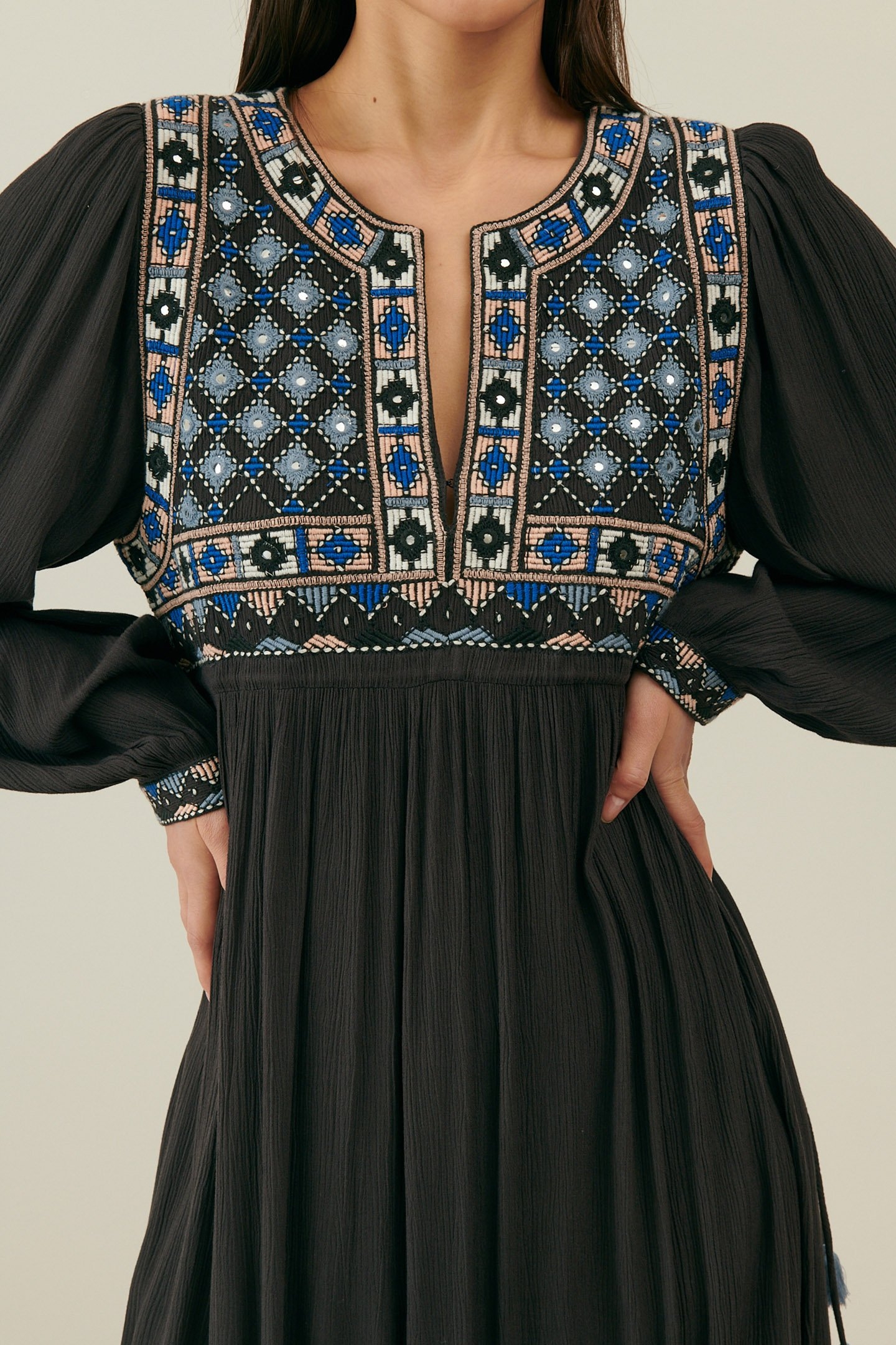 DRESS GABRIELLA CHARCOAL 5