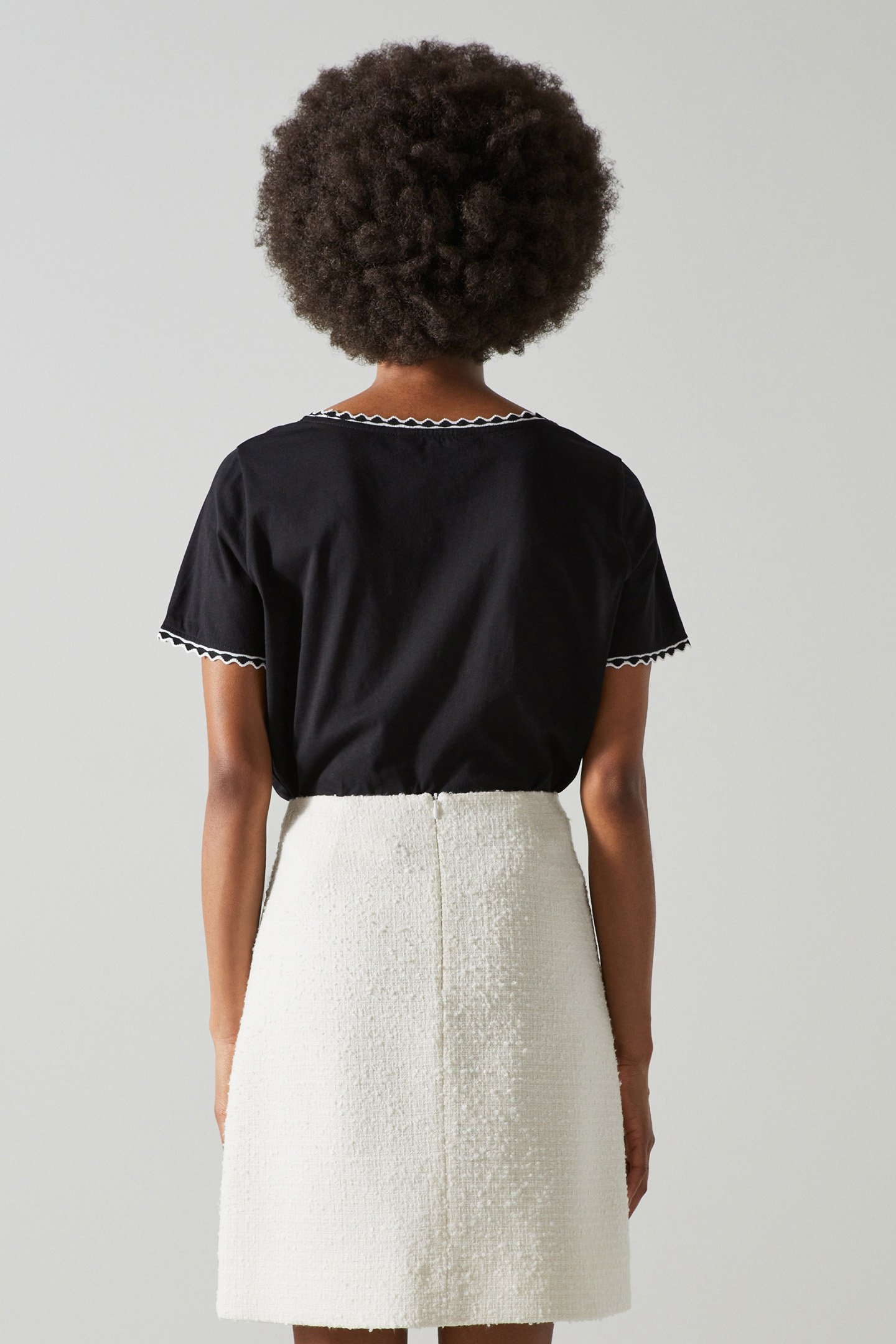 SK CHARLEE - BOUCLE TRIM CREAM 2