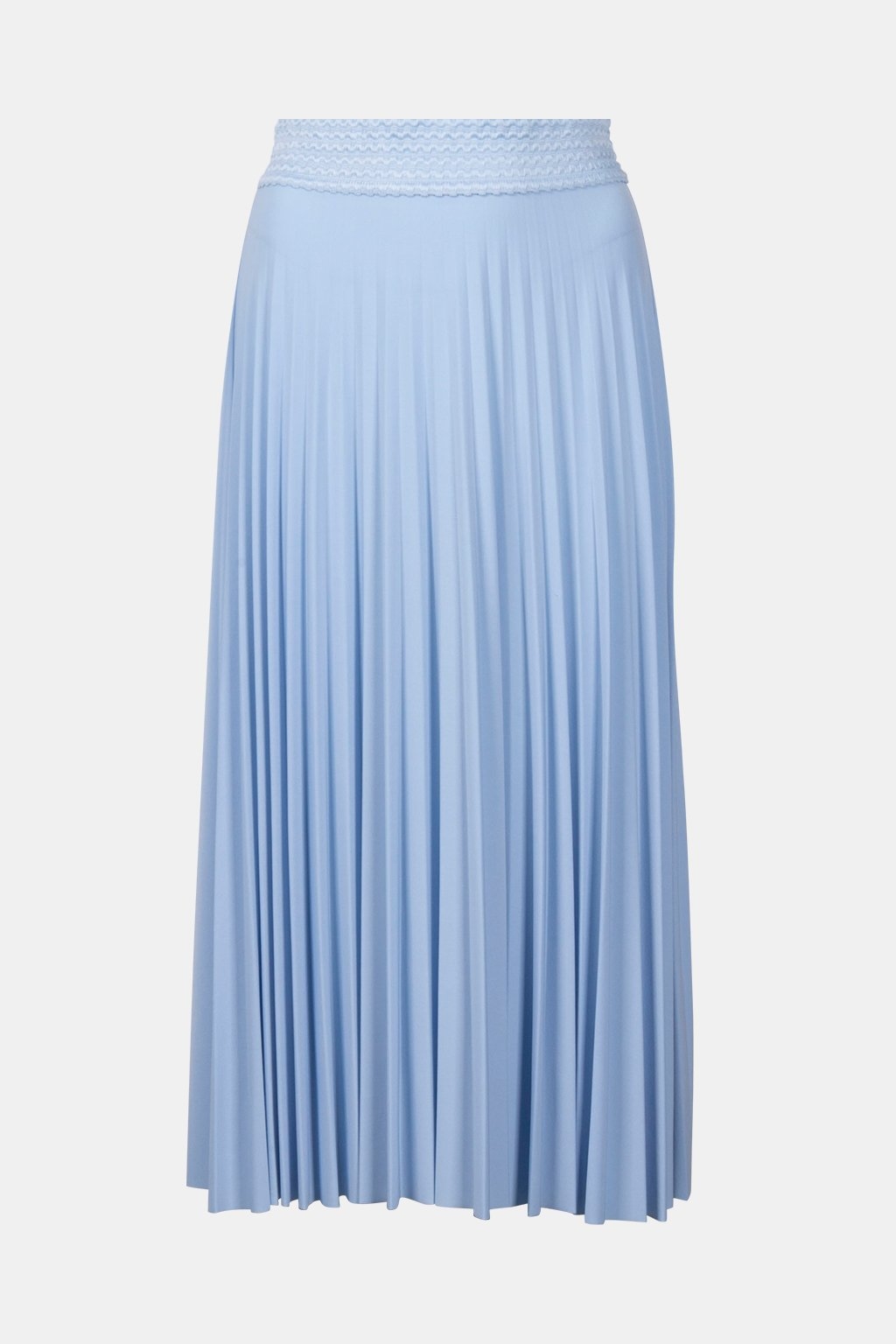 MIDI PLISSEE SKIRT RECYCLED COTTON BLUE 3