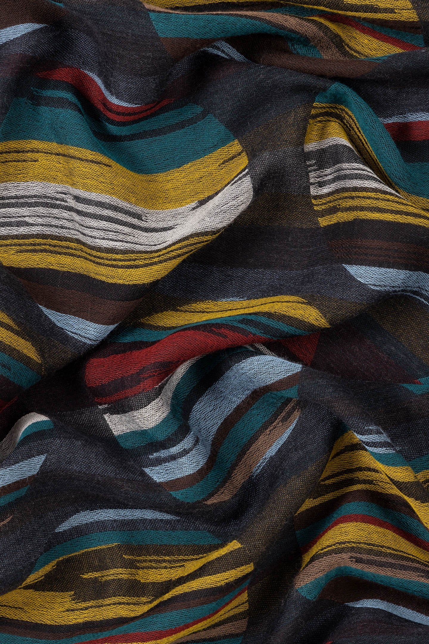 MEN SCARF SIGNATURE POLKA NAVY 4