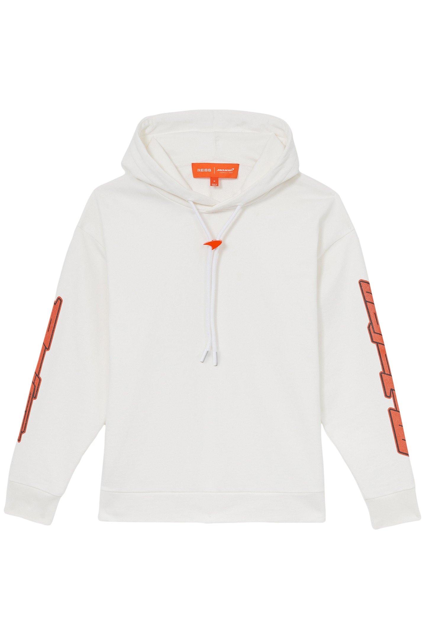 ZAK LS OVERSIZED MCLAREN RACING PRINTED HOODY WHITE 4