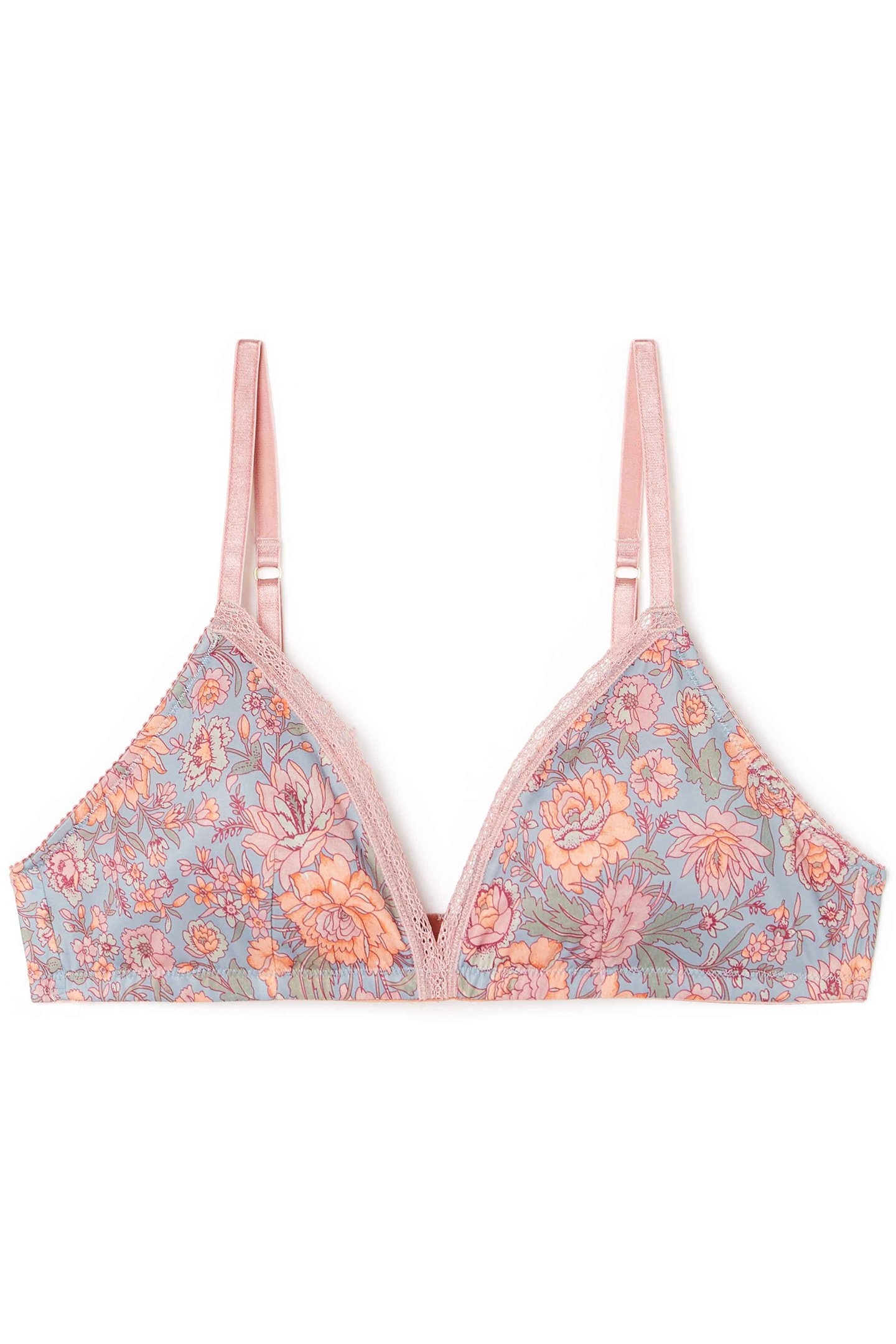 BRA SHOSHA BLUE GARDEN FLOWERS 2